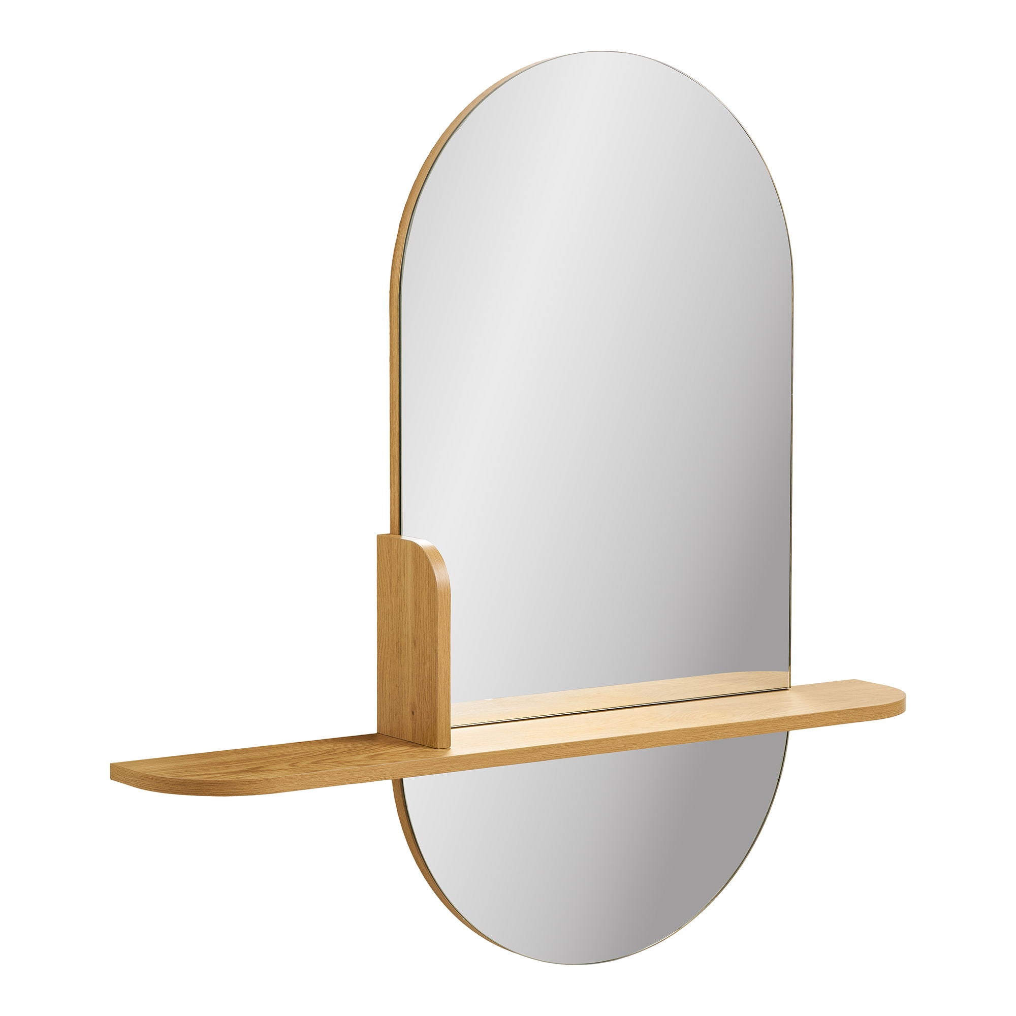 Barco Mirror com prateleira - espelho com prateleira, Oak Look 92x15x94.5 cm