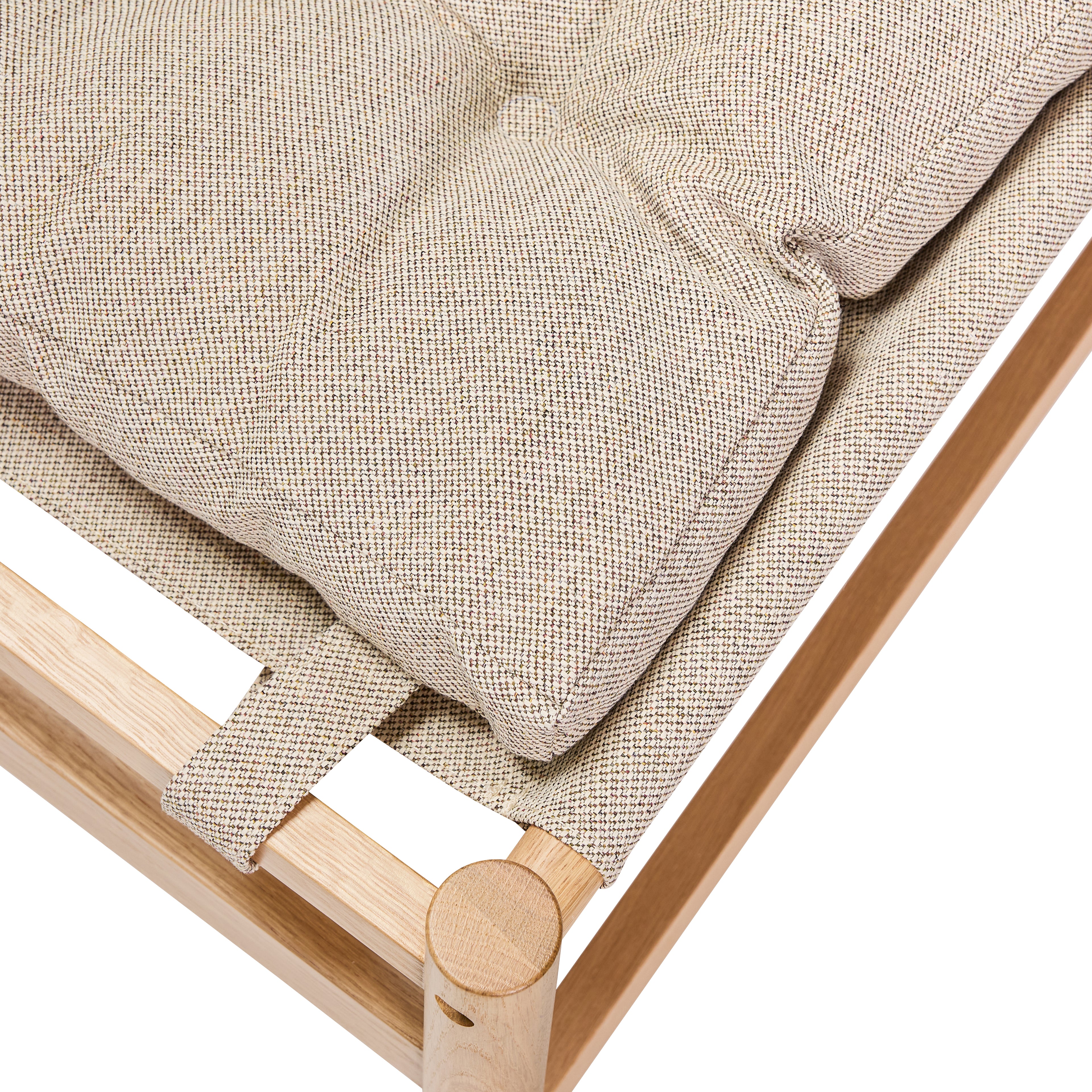 Poltrona/Repouso Heritage Natural/Bege - 75x72xh82cm, 69x49xh43cm