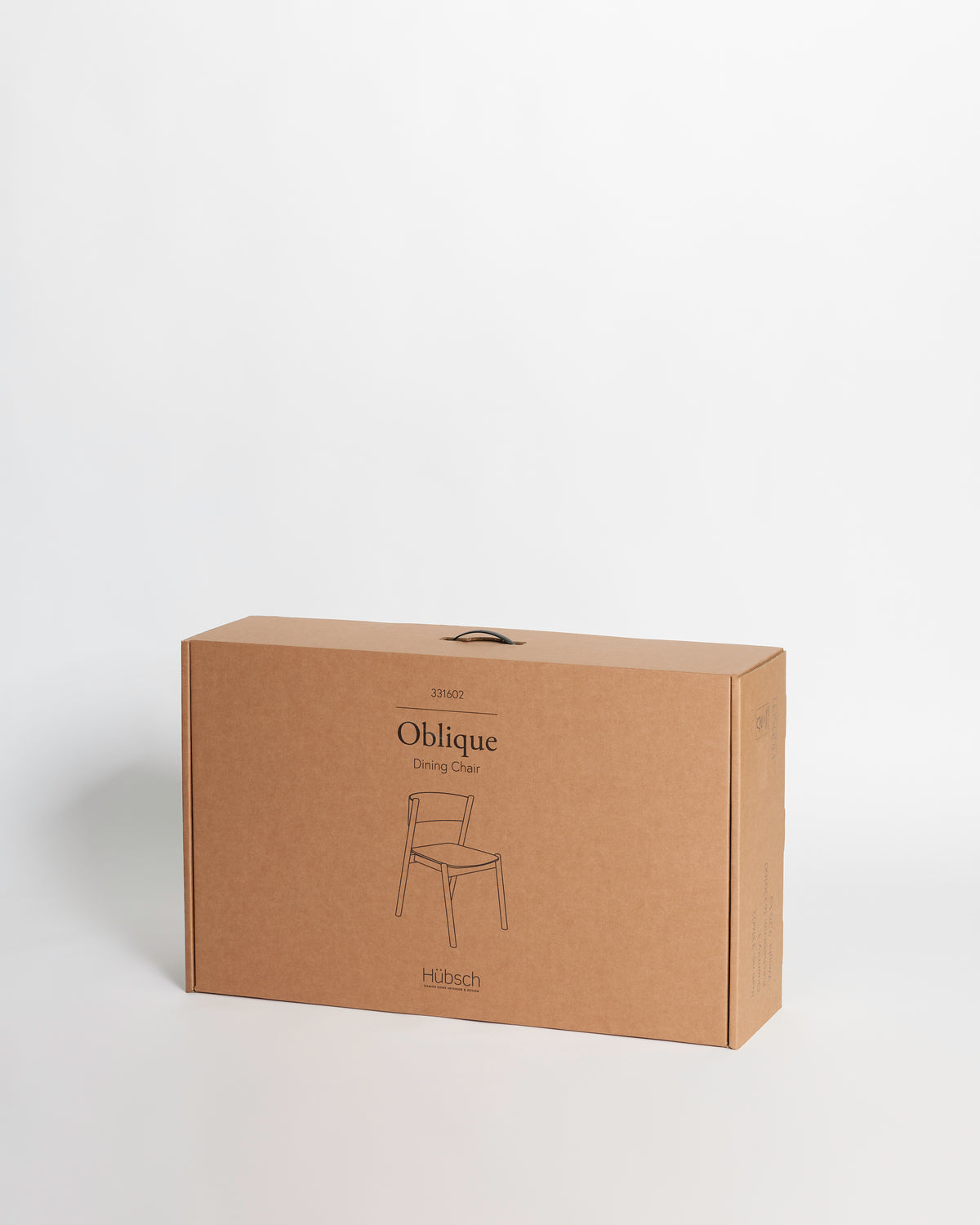 Cadeira de Jantar Oblíqua Natural - 55x51xh80cm