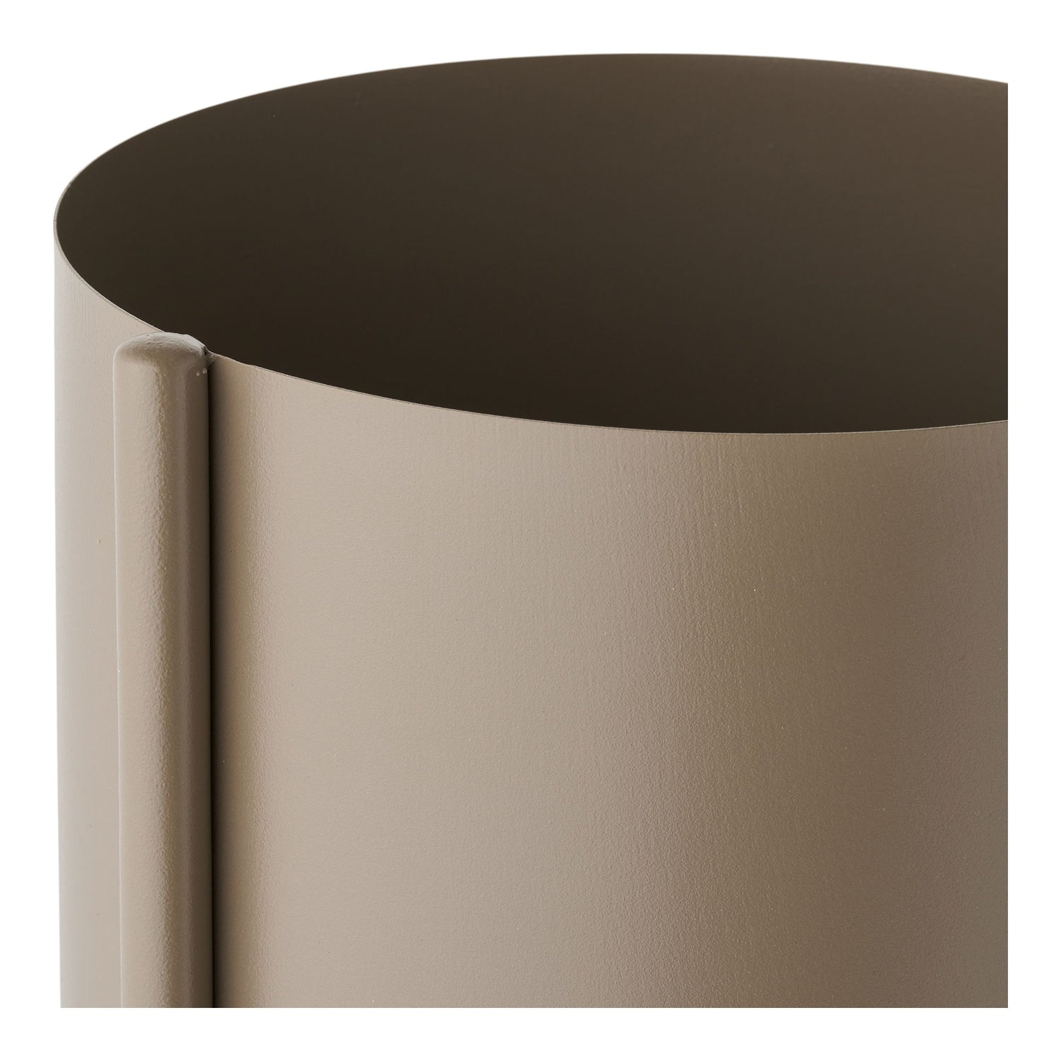 Pote de ervas - Pote de ervas, aço, marrom 22,5x23x75.5 cm