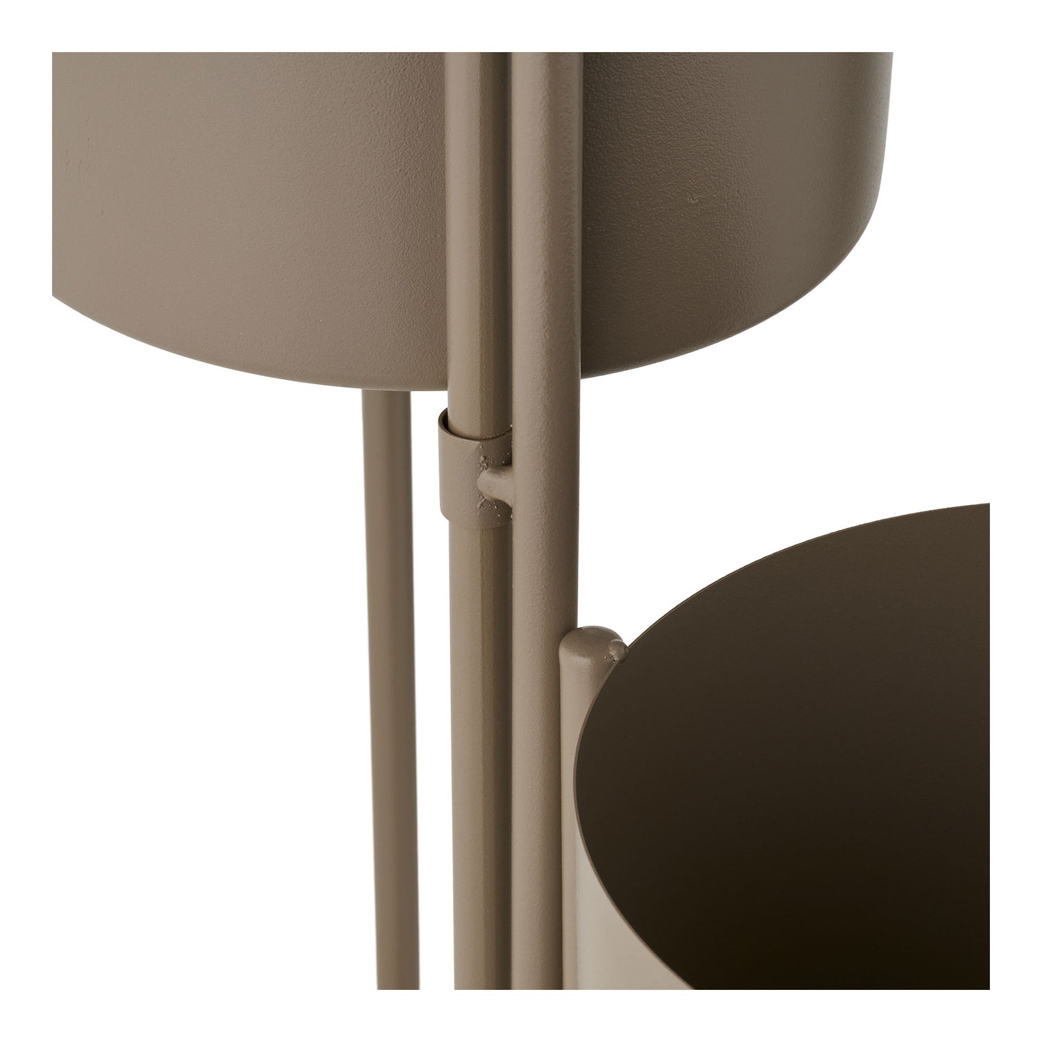 Pote de ervas - Pote de ervas, aço, marrom 22,5x23x75.5 cm