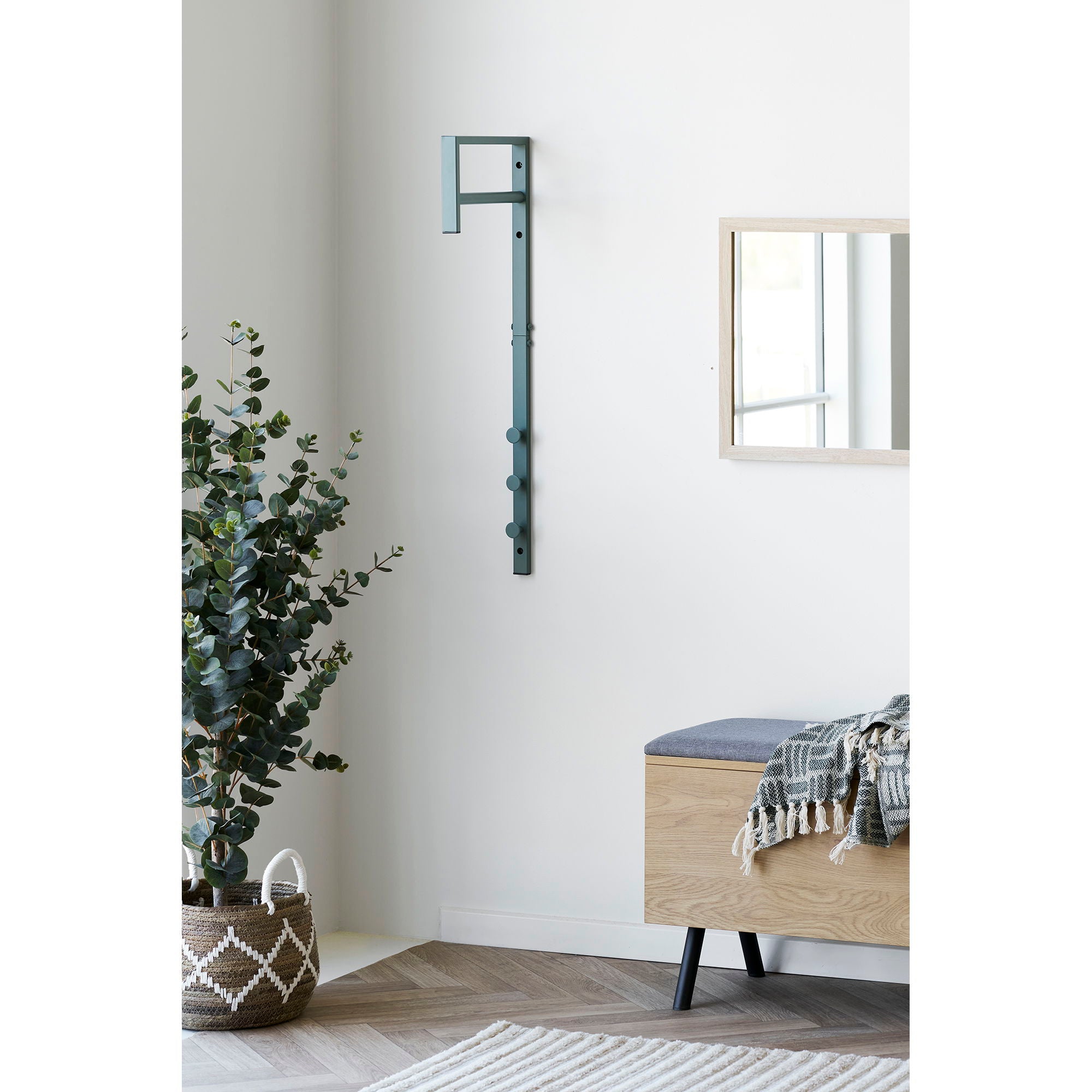 Rack de roupas Trento - Racking Rack, metal, verde 3x30x82 cm