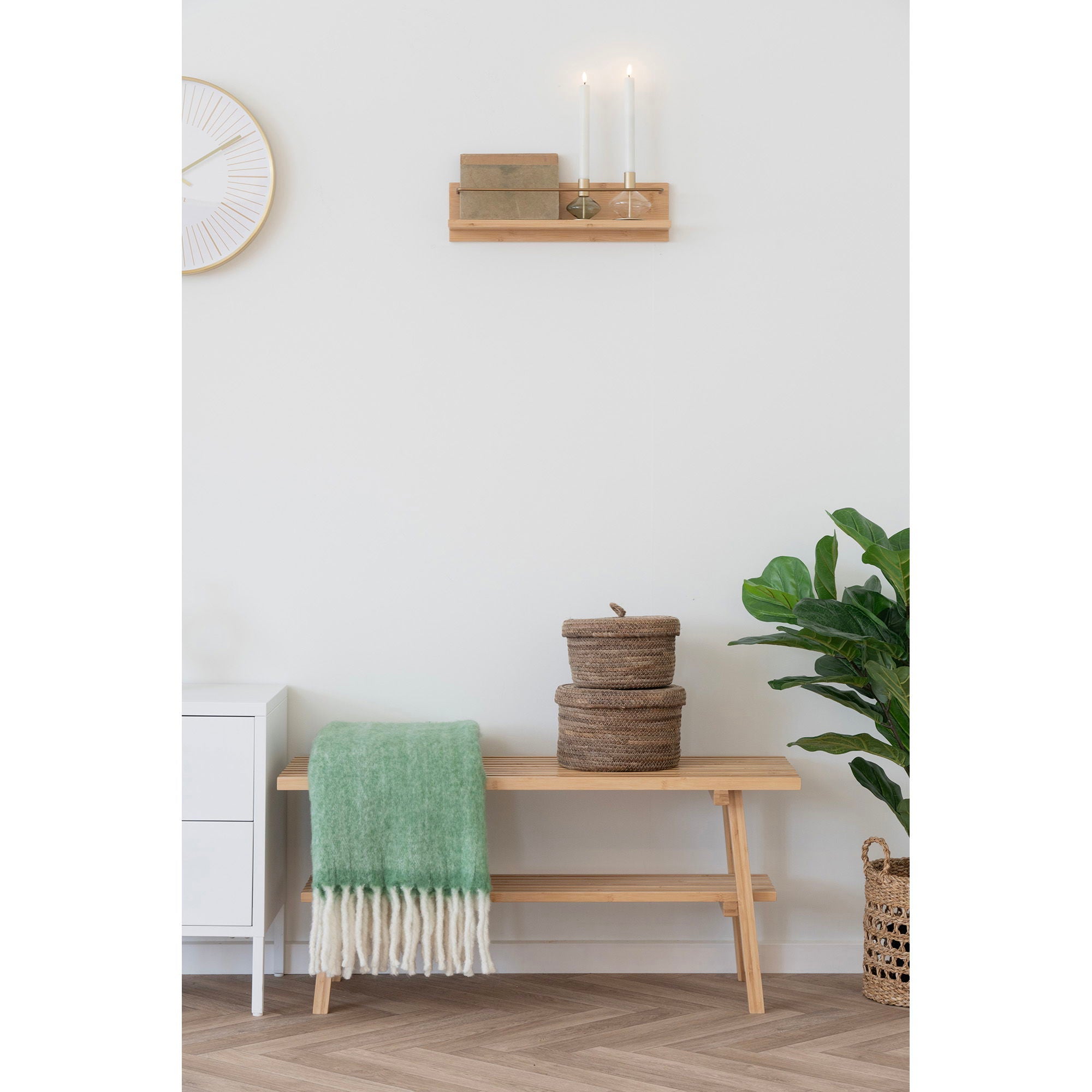 Candlestick - Candlestick, vidro/metal, conjunto transparente/verde de 2