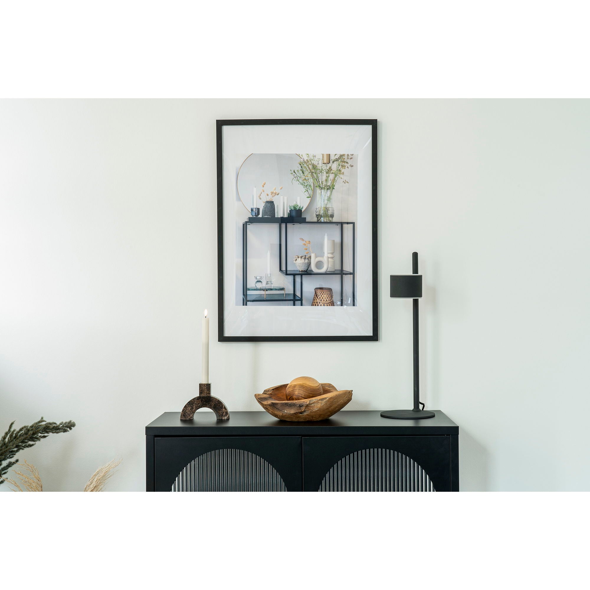 Marbella Frame Display - Exibição do quadro, 7 PCs. Preto e 8 pcs. Natureza 50x70 cm