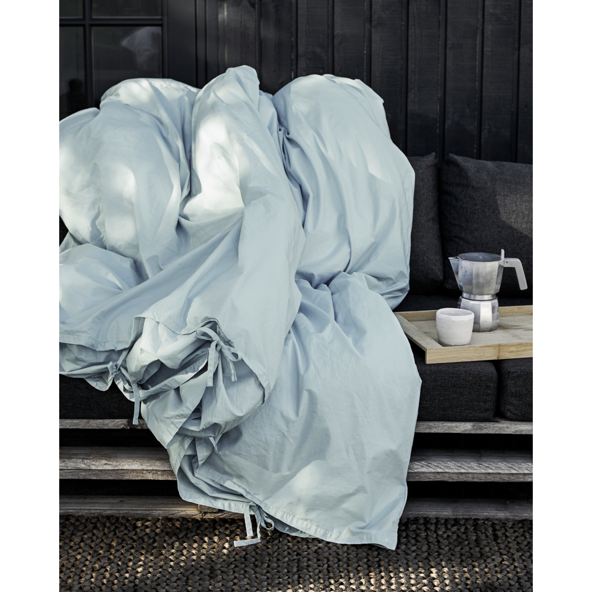 Conjunto de cama, vínculo, nuvem