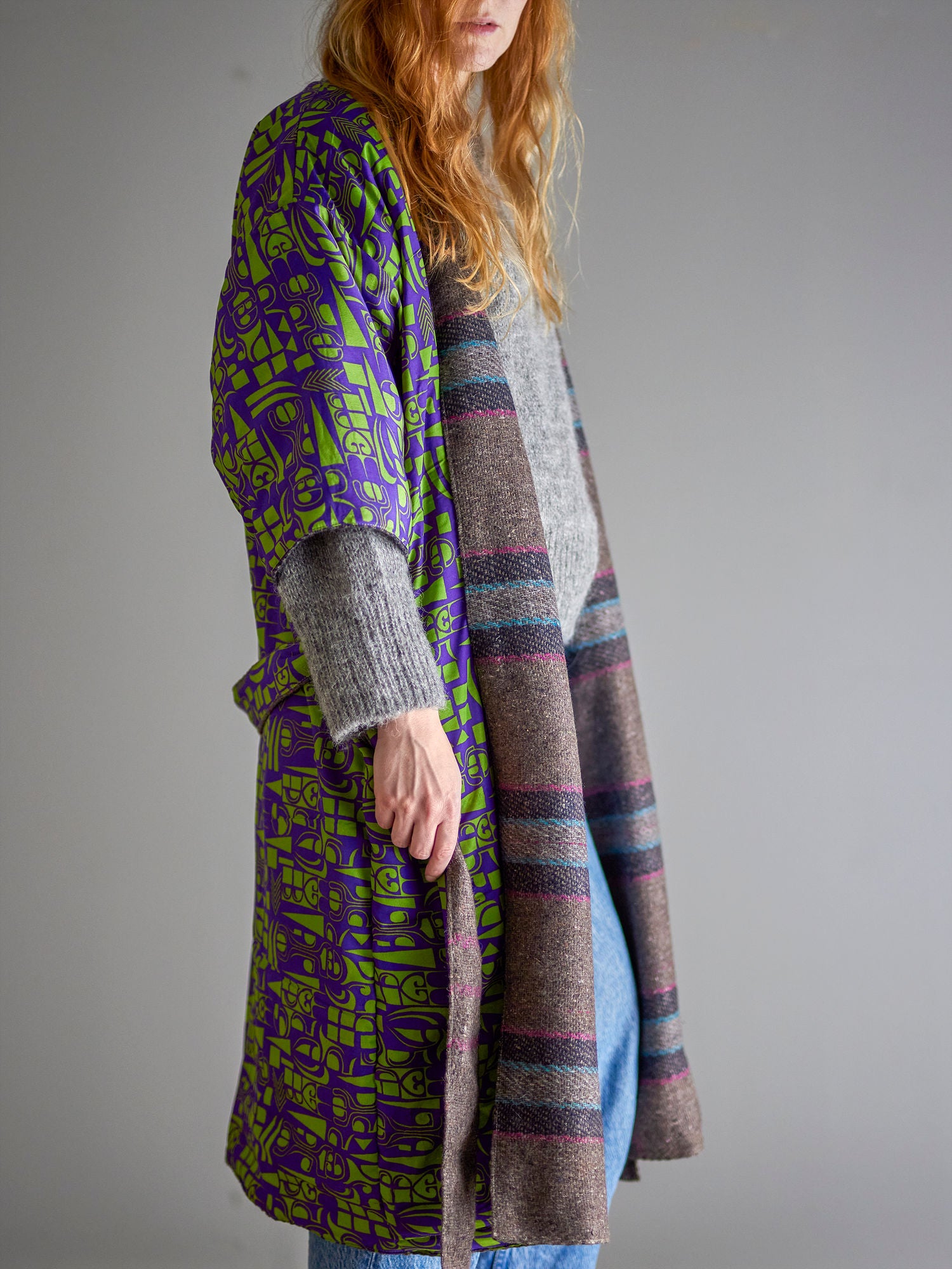 Coleção criativa Rieti Kimono, Gray, Upcycled