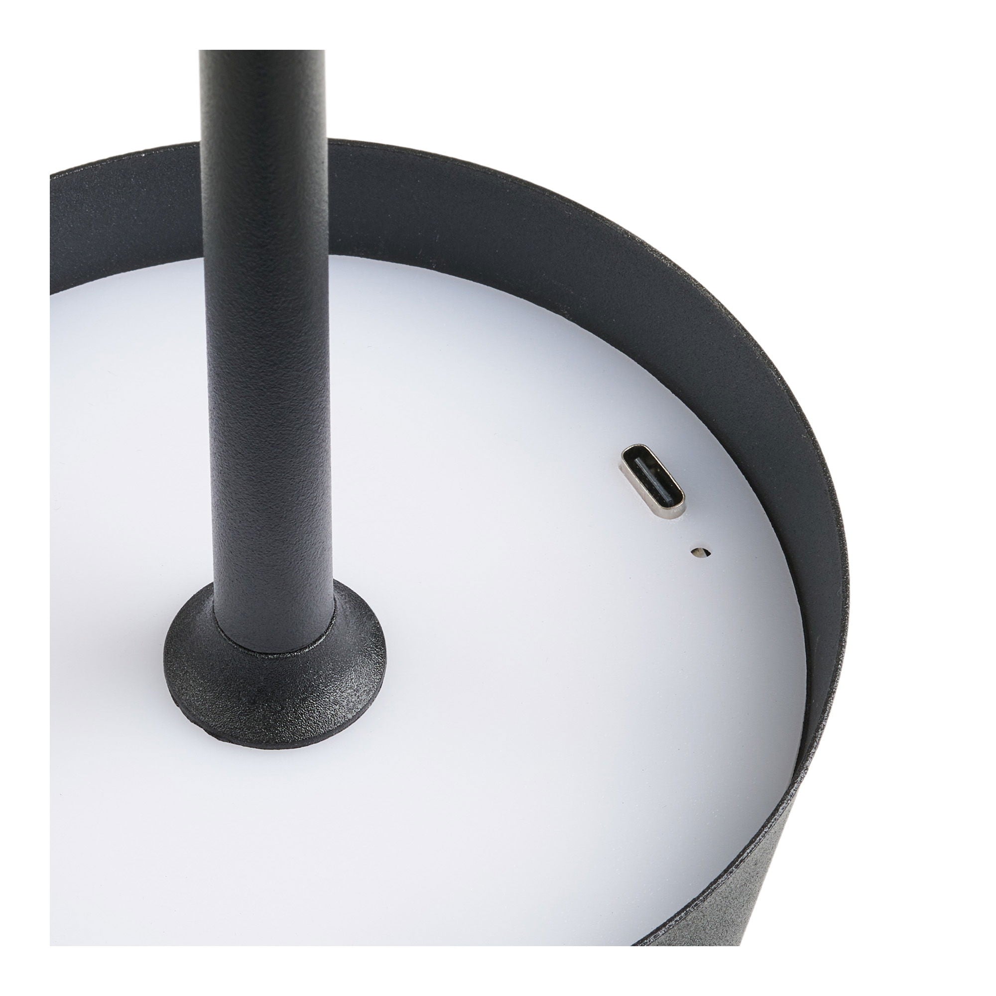 Lâmpada de mesa de Bradford - Lâmpada de mesa, metal, recarregável, preto