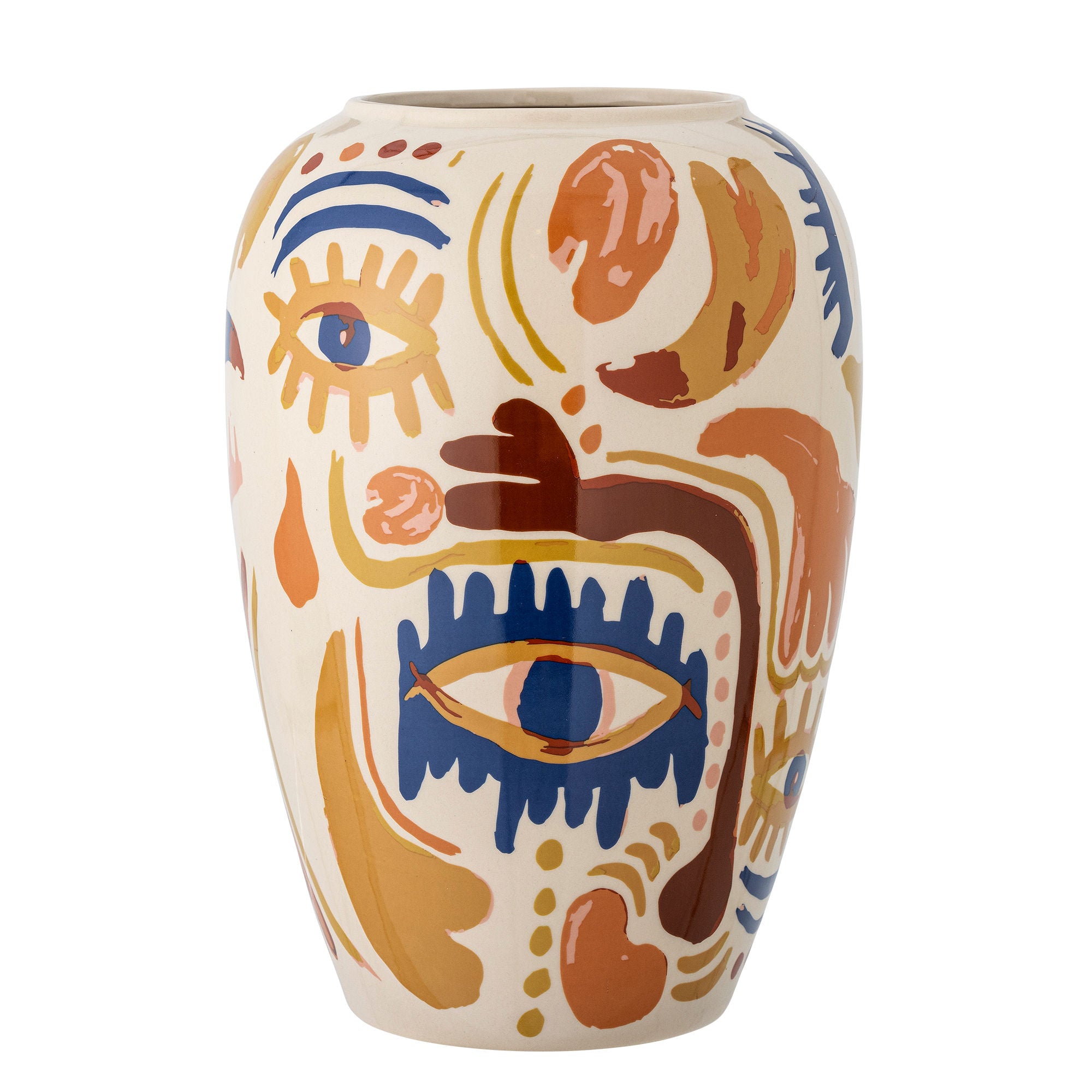 Vaso Bloomingville Horus, Laranja, Grés
