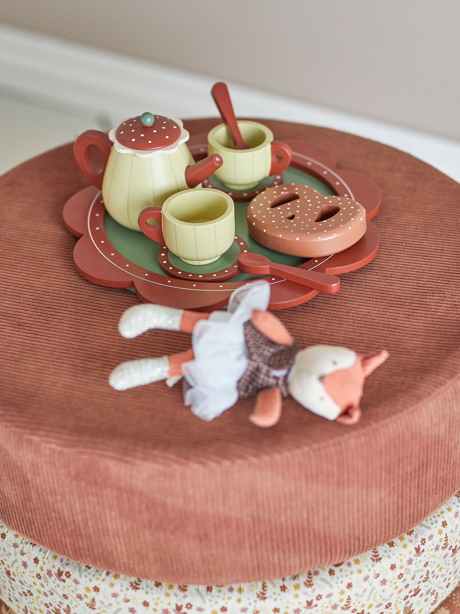 Bloomingville Mini Bette Toys, Kitchen Conjunto, Brown, FSC®100%, MDF