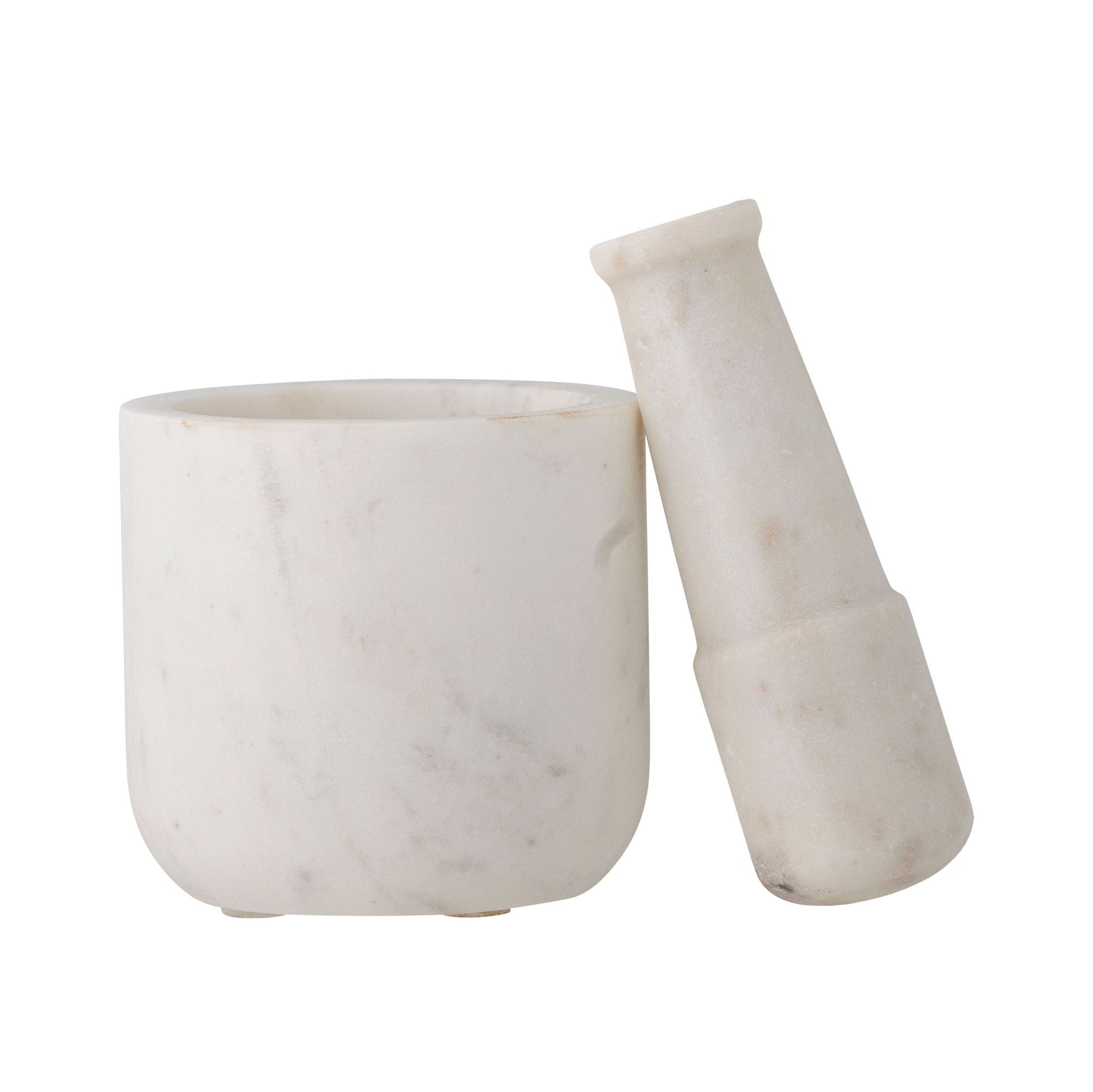 Bloomingville Misaki Mortar & Bumps, branco, mármore