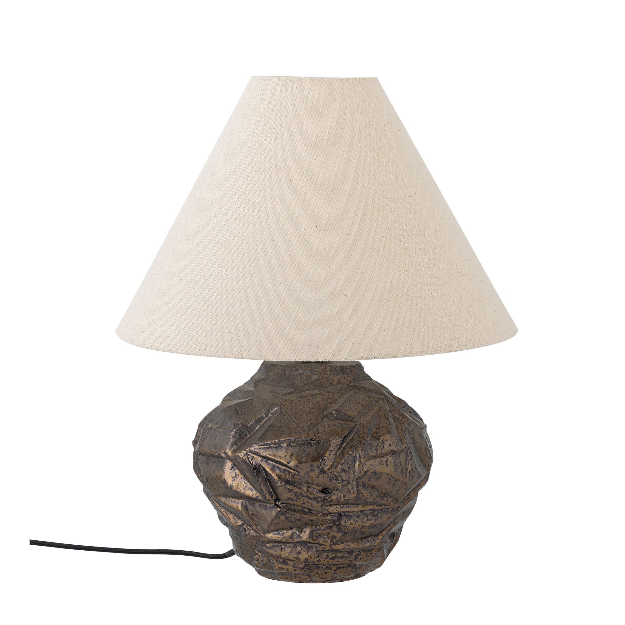 Bloomingville Carolla Table Lamp, marrom, grés