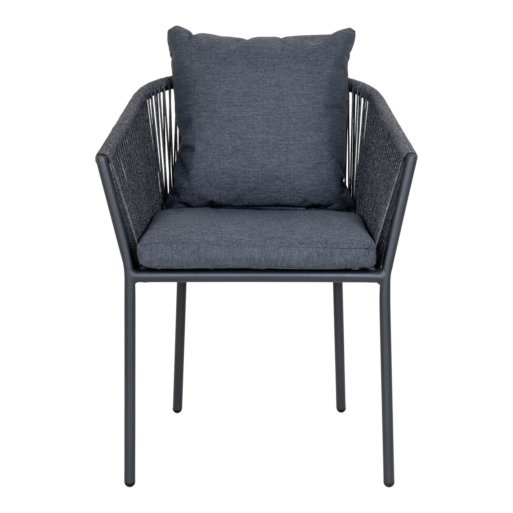 mørkegrå reb med sort stel