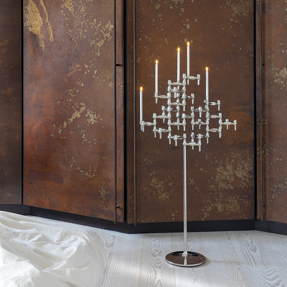 STOFF - Gulvstander til Nagel stager chrome H: 70 cm, Ø: 25 cm - STOFF - DesignGaragen.dk