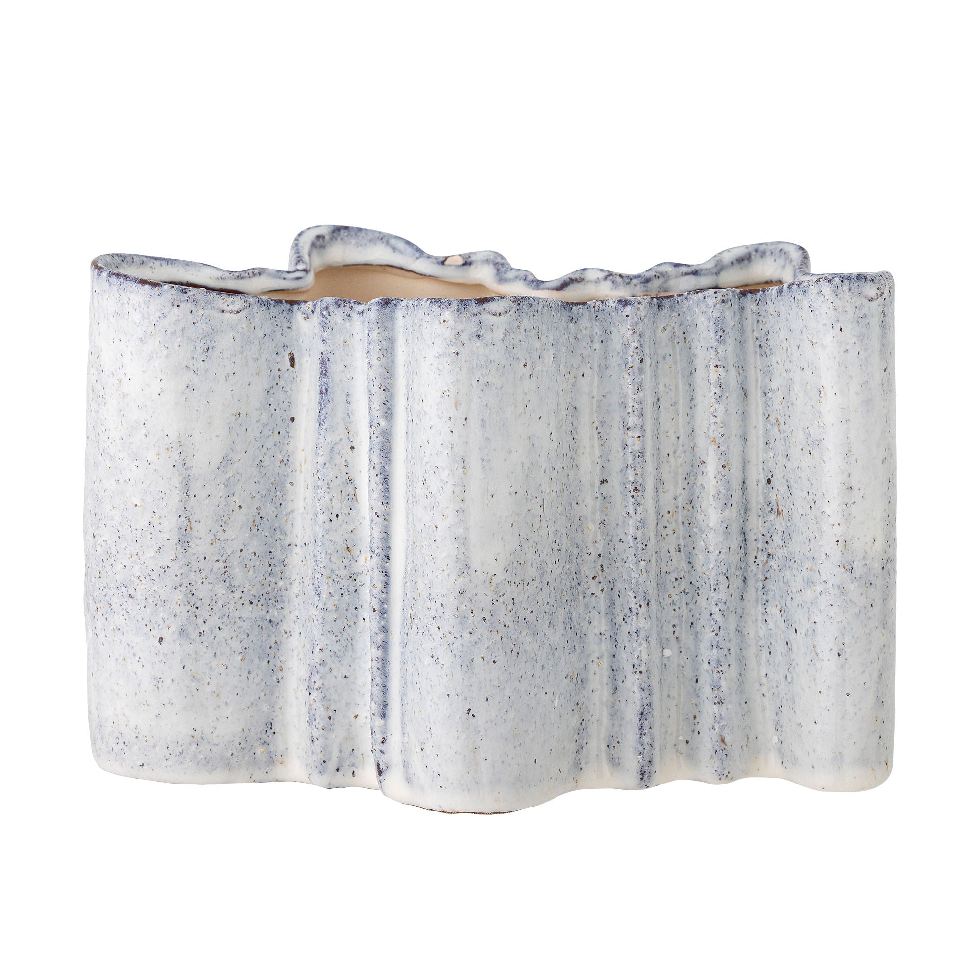 Vaso de Bloomingville Lindae, azul, grés