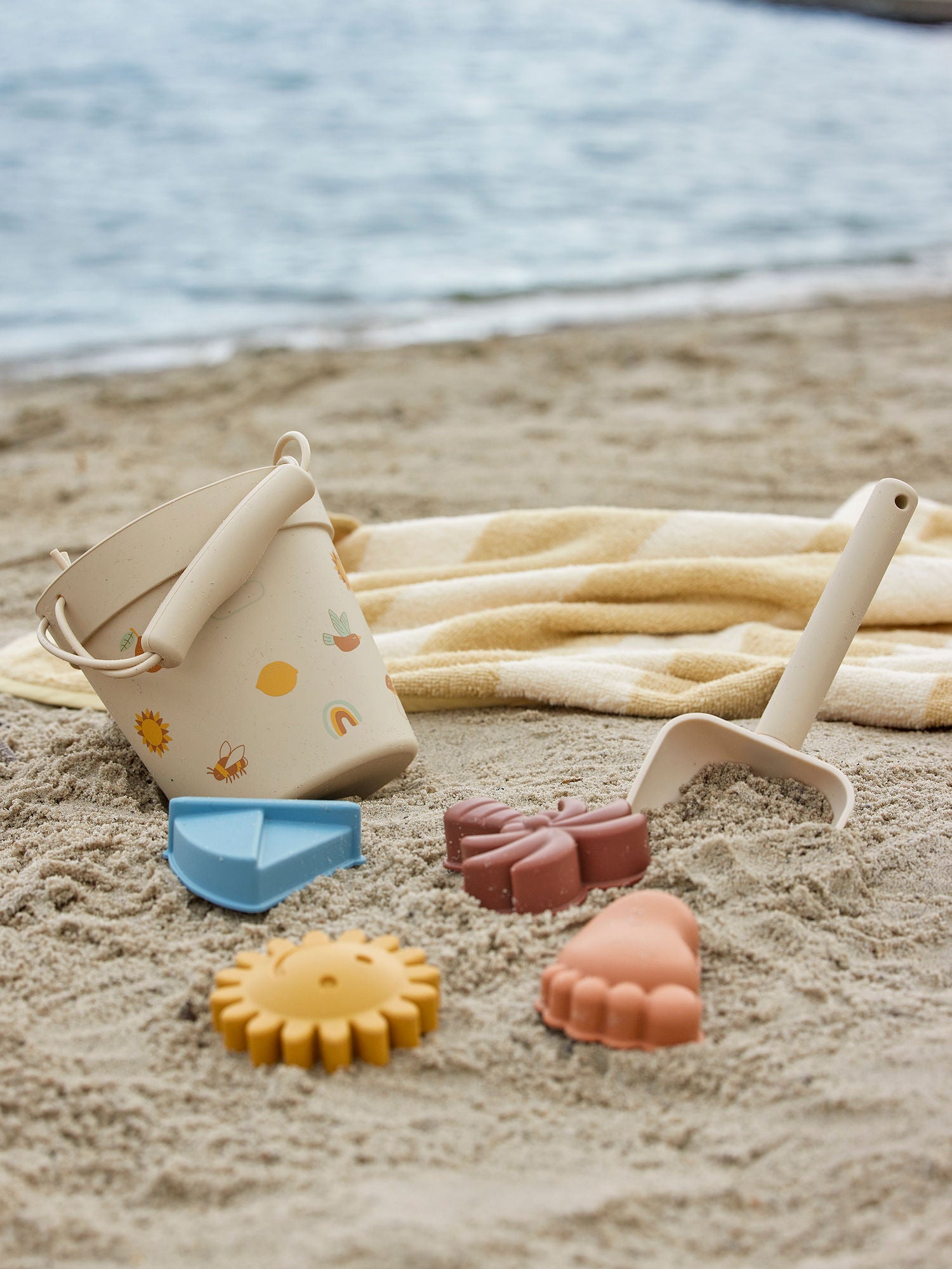 Bloomingville Mini Agnes Strand e Sandkass Toy, Nature, Silicone