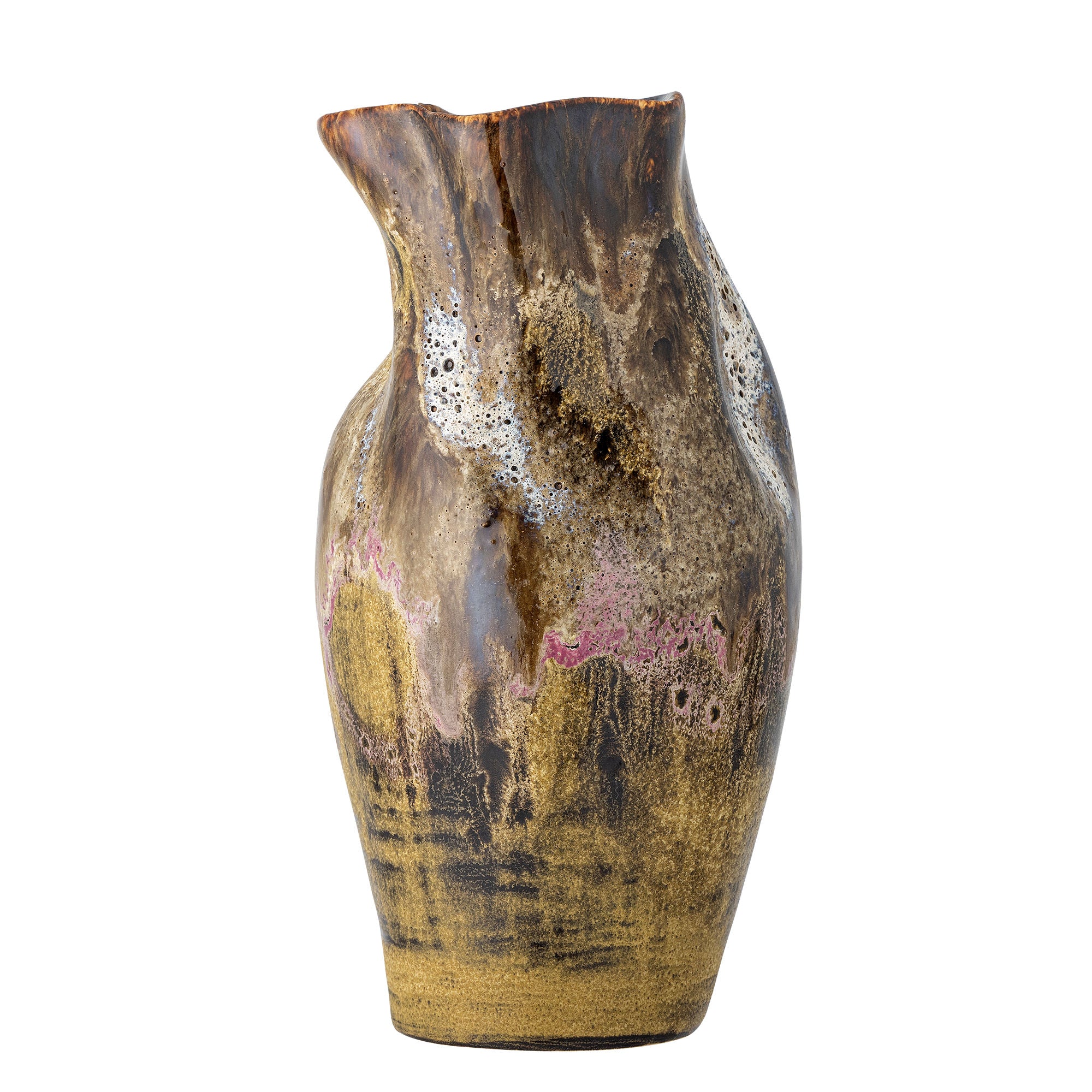 Vaso de Bloomingville Benoit, marrom, grés