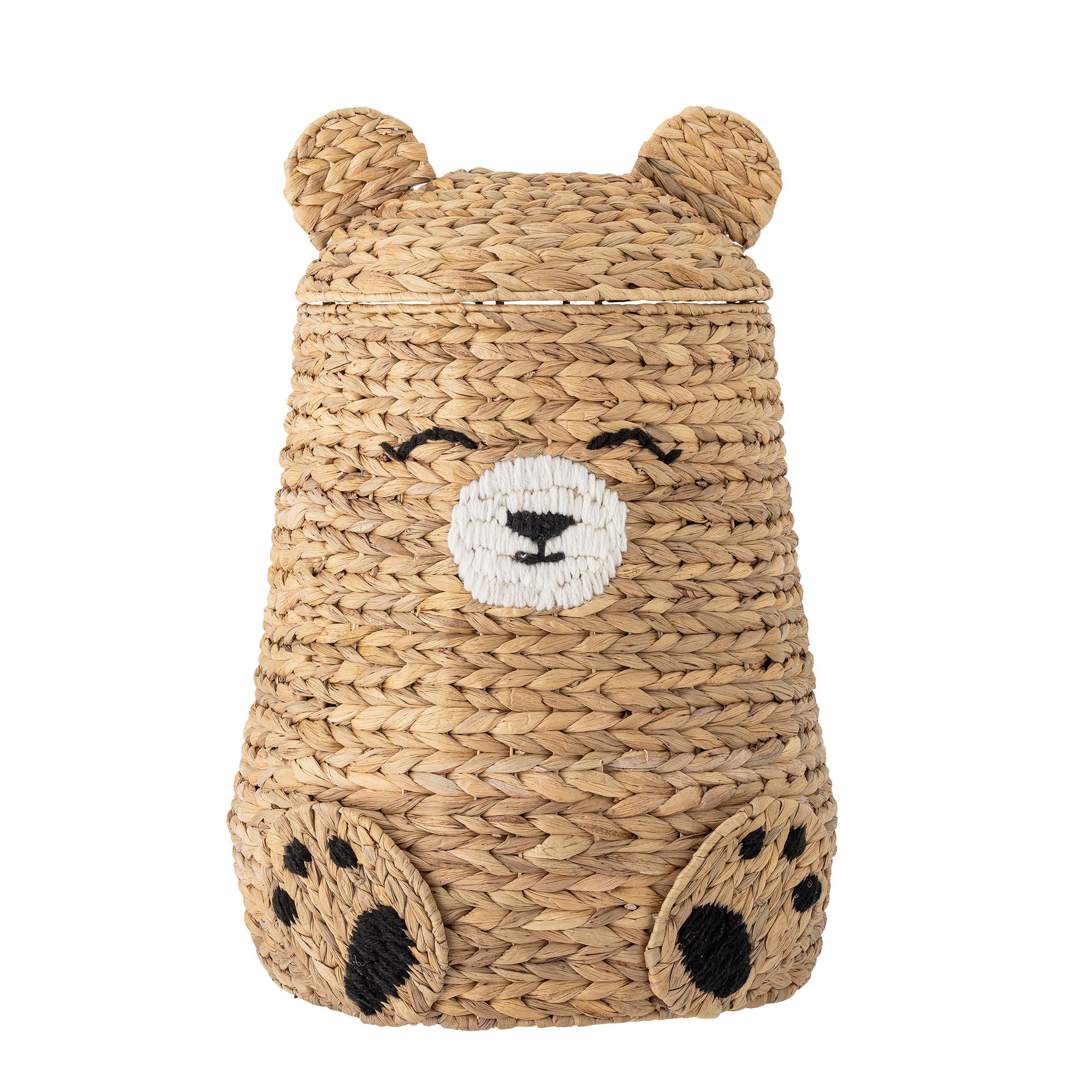 Bloomingville MINI Timone Basket c/tampa, natureza, aguapé