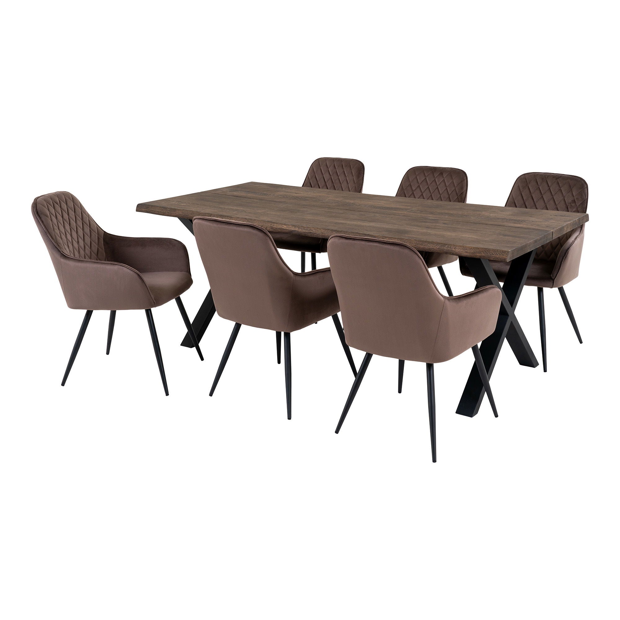 Mesa de jantar e 6 cadeiras de mesa de jantar