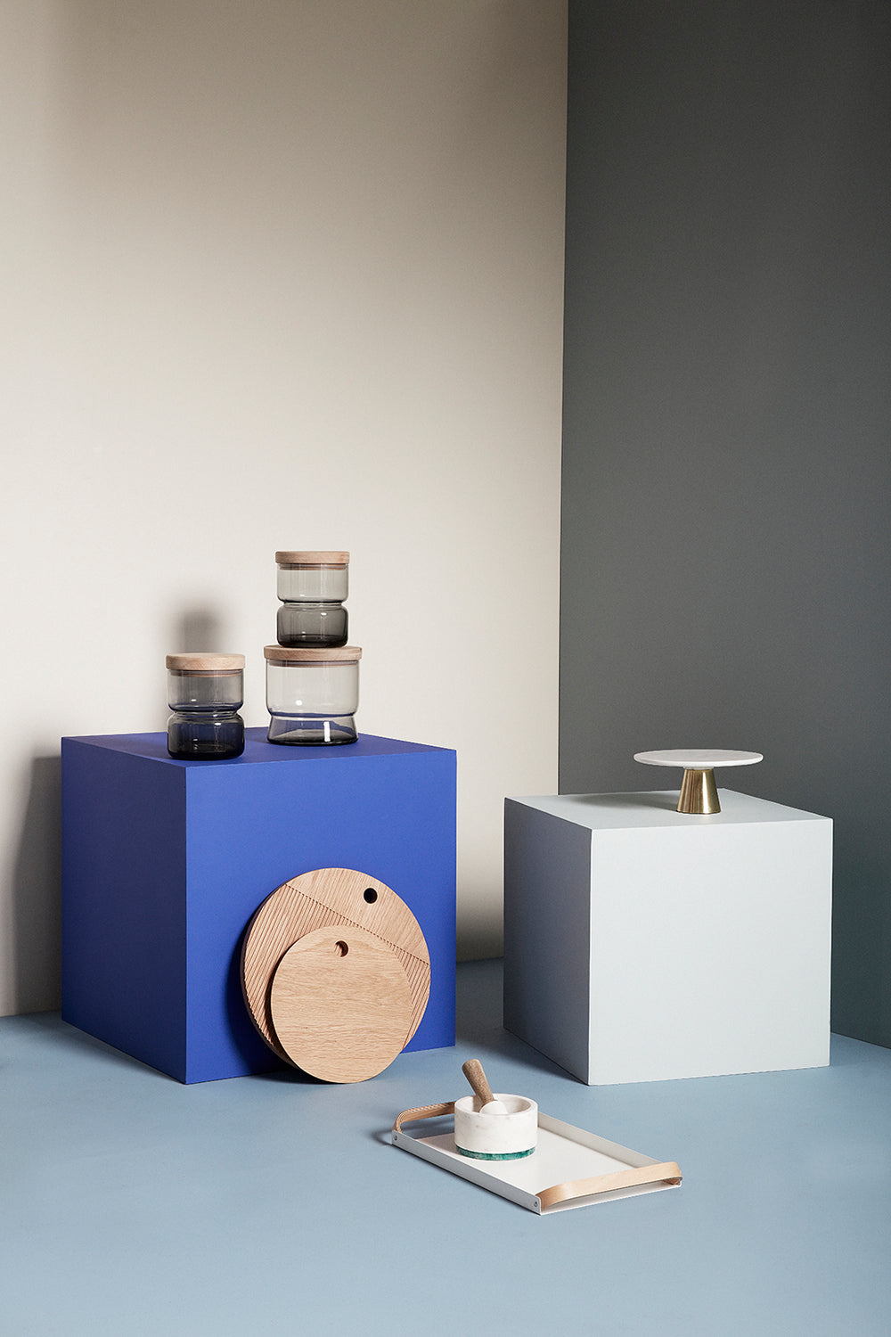 Tábuas de corte Monarch redondas naturais (conjunto de 2) - ø33xh2, ø40xh2cm