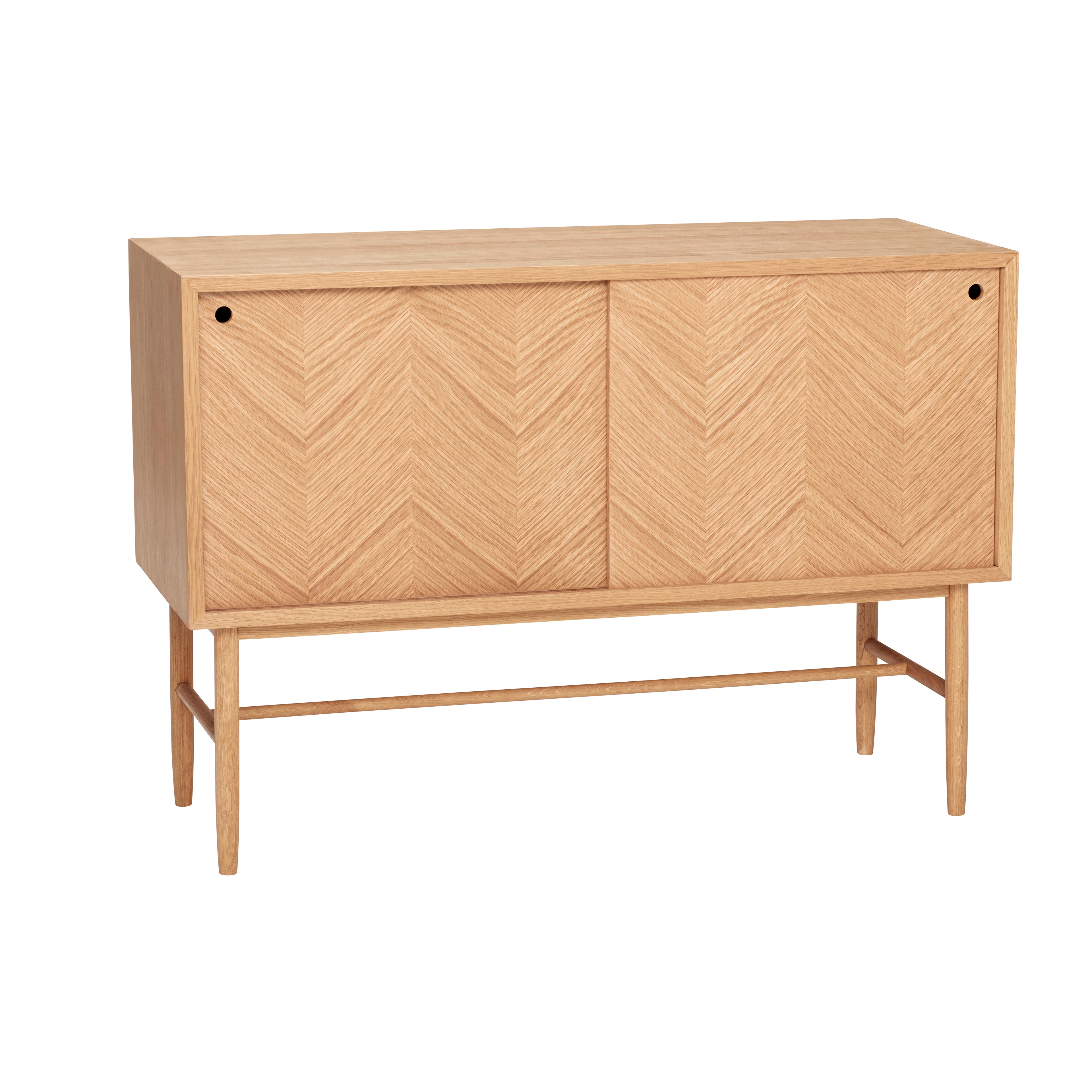 Herringbone Dresser portas deslizantes Natureza - 100x40xh70cm