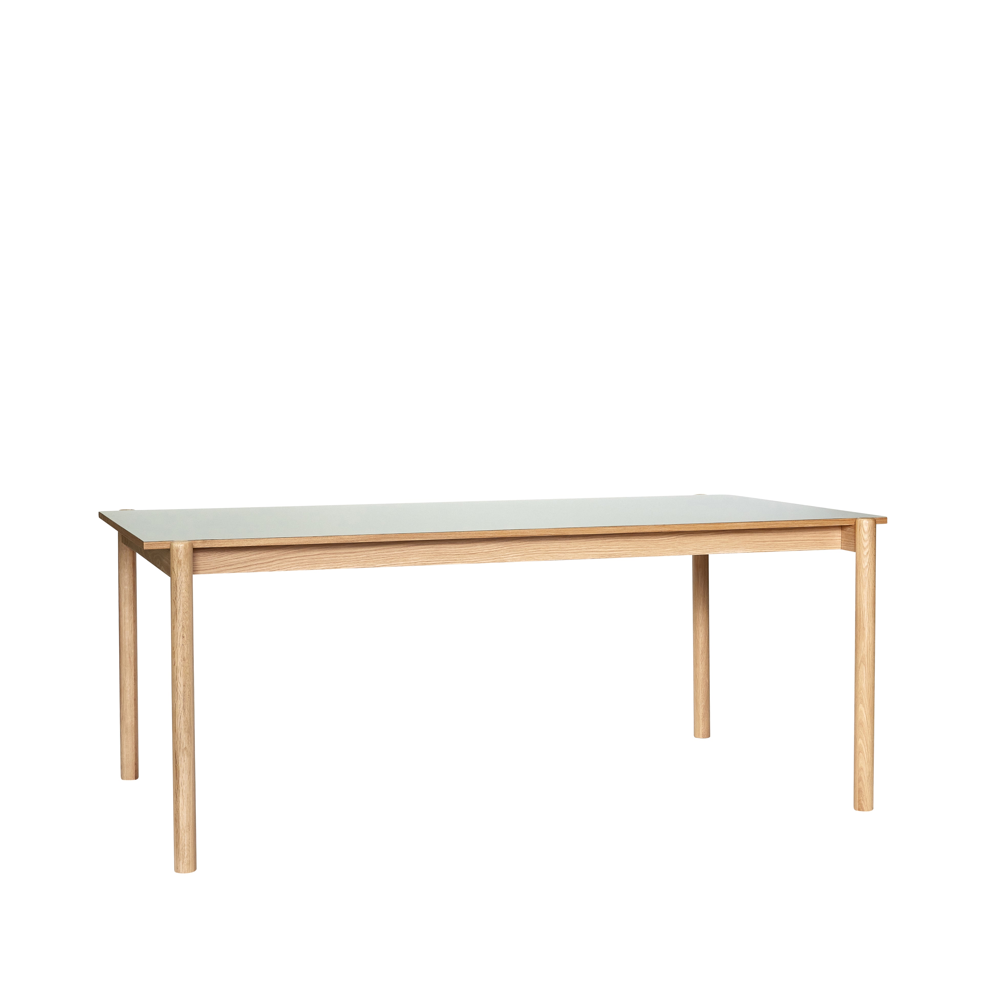 Mesa de Jantar Oblíqua Retangular Cinza - 190x107xh75cm