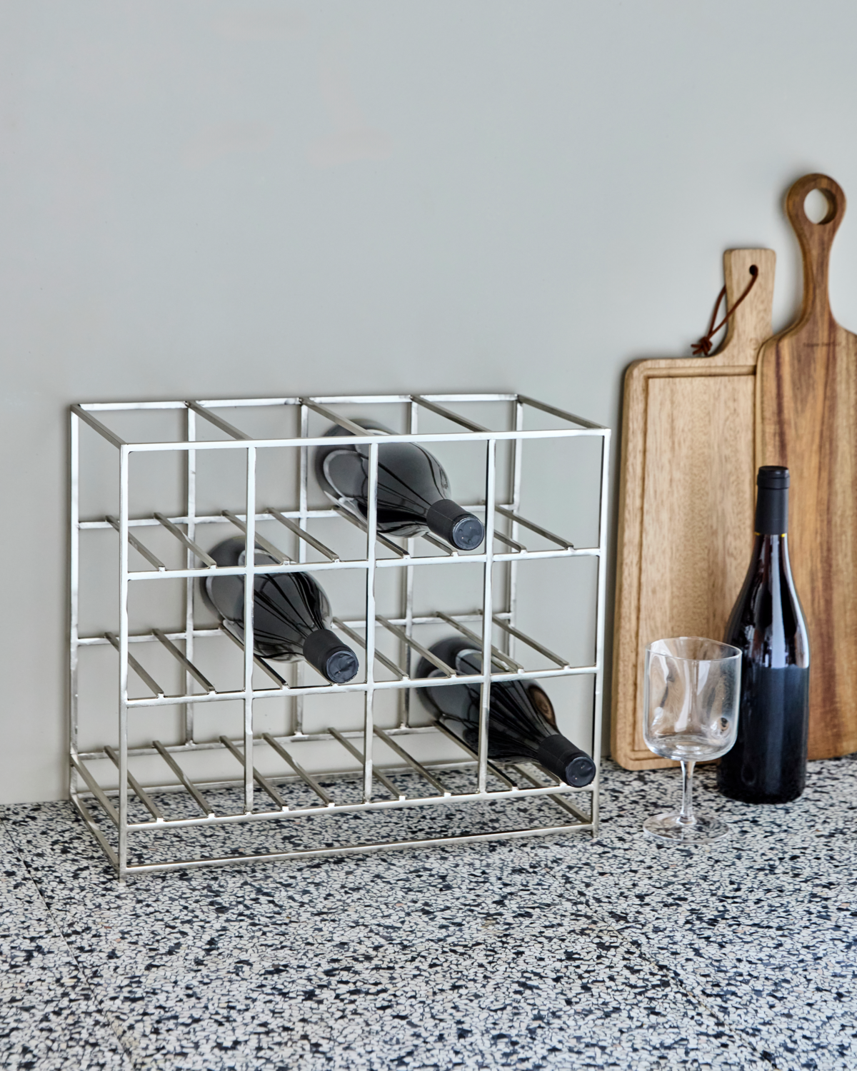 Estante, HD12, acabamento prateado