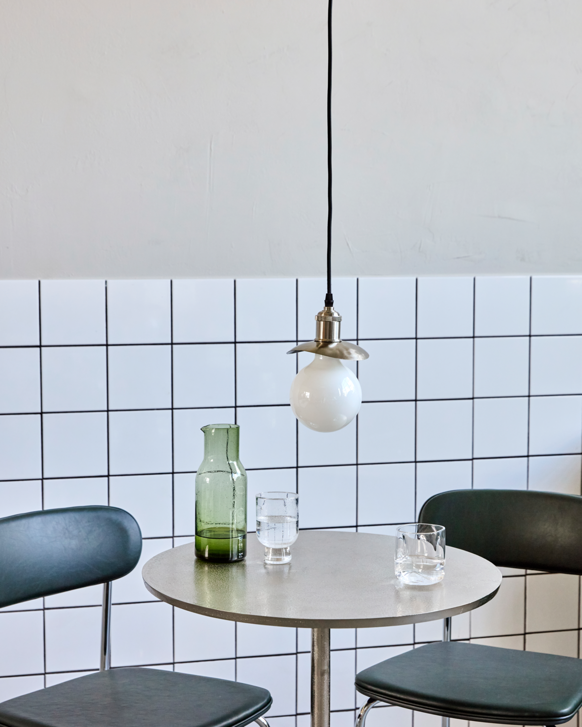 Abajur, chapéu HD, prata escovada