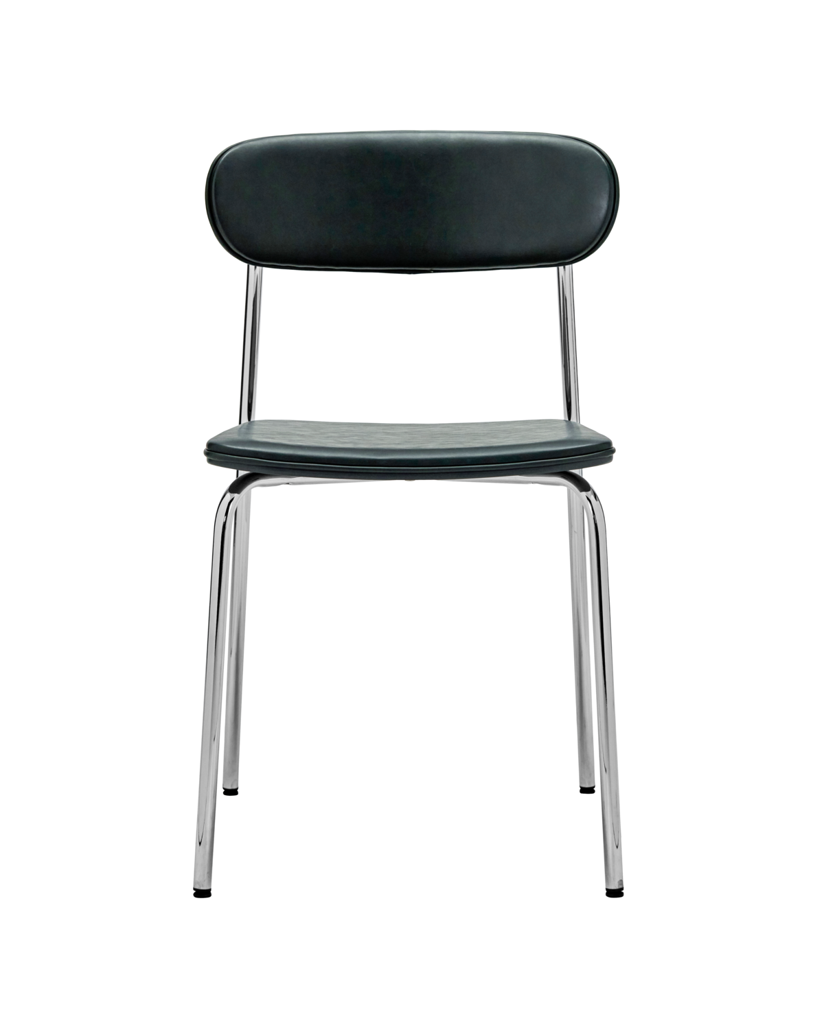 Cadeira, HDPova, Cromo; Verde escuro