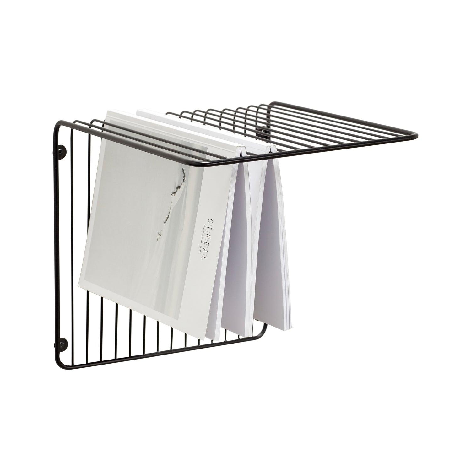 Prateleira esbelta grande preto - 31x31xh31cm