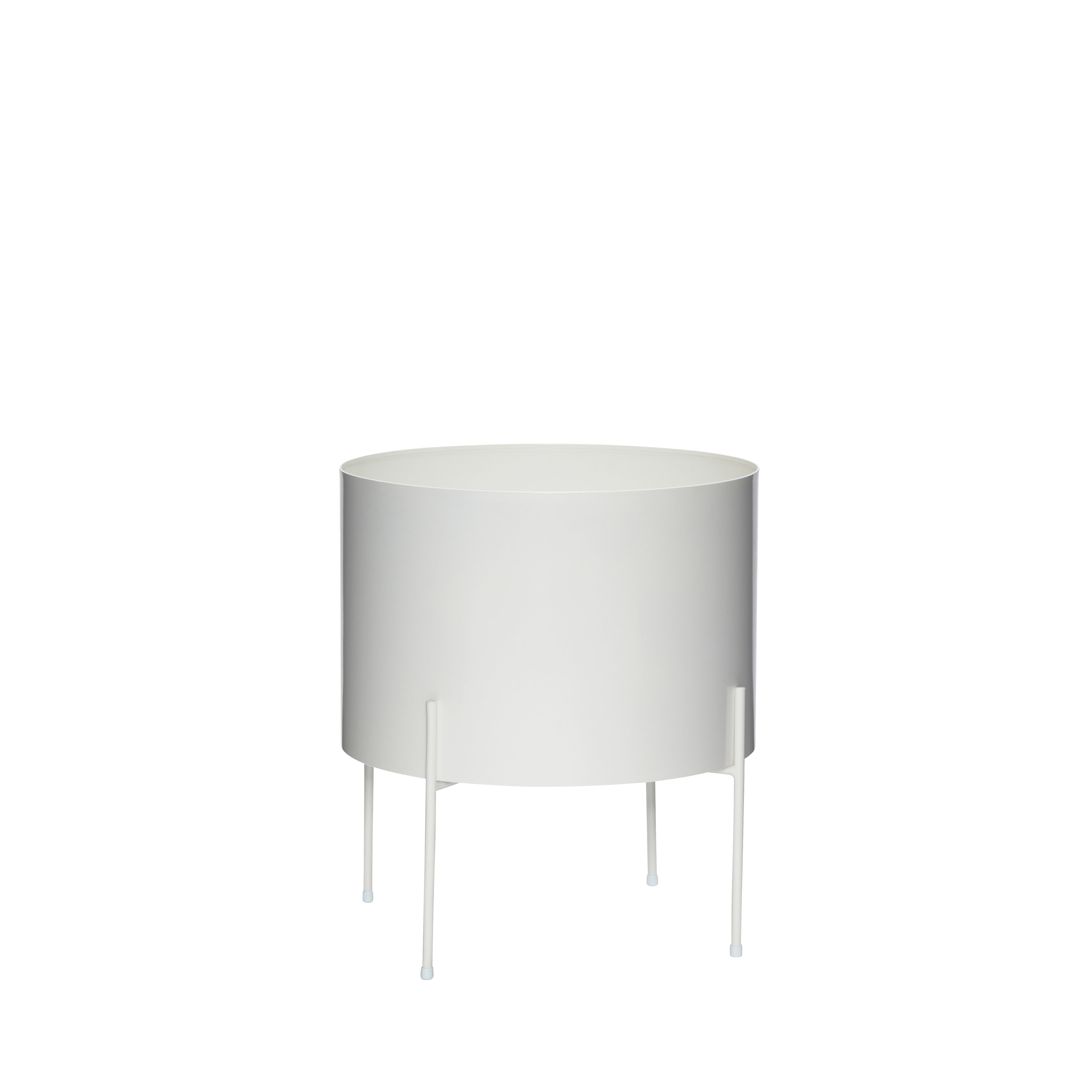 Caixa de planta arejada grande branco - Ø42xh45cm