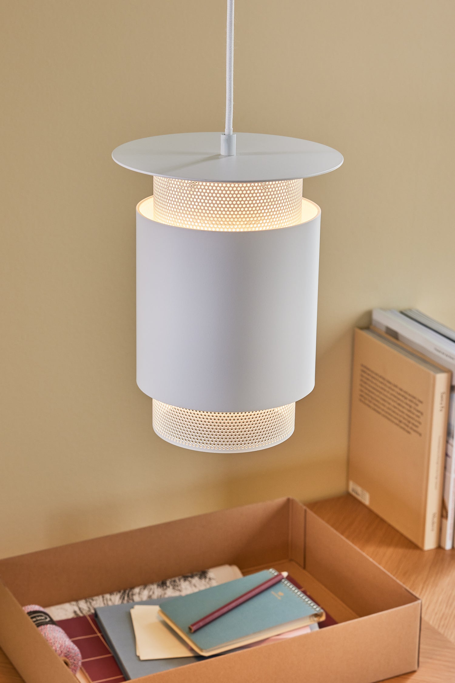 Edge pendel branco - Ø20xh26cm, e27/40w