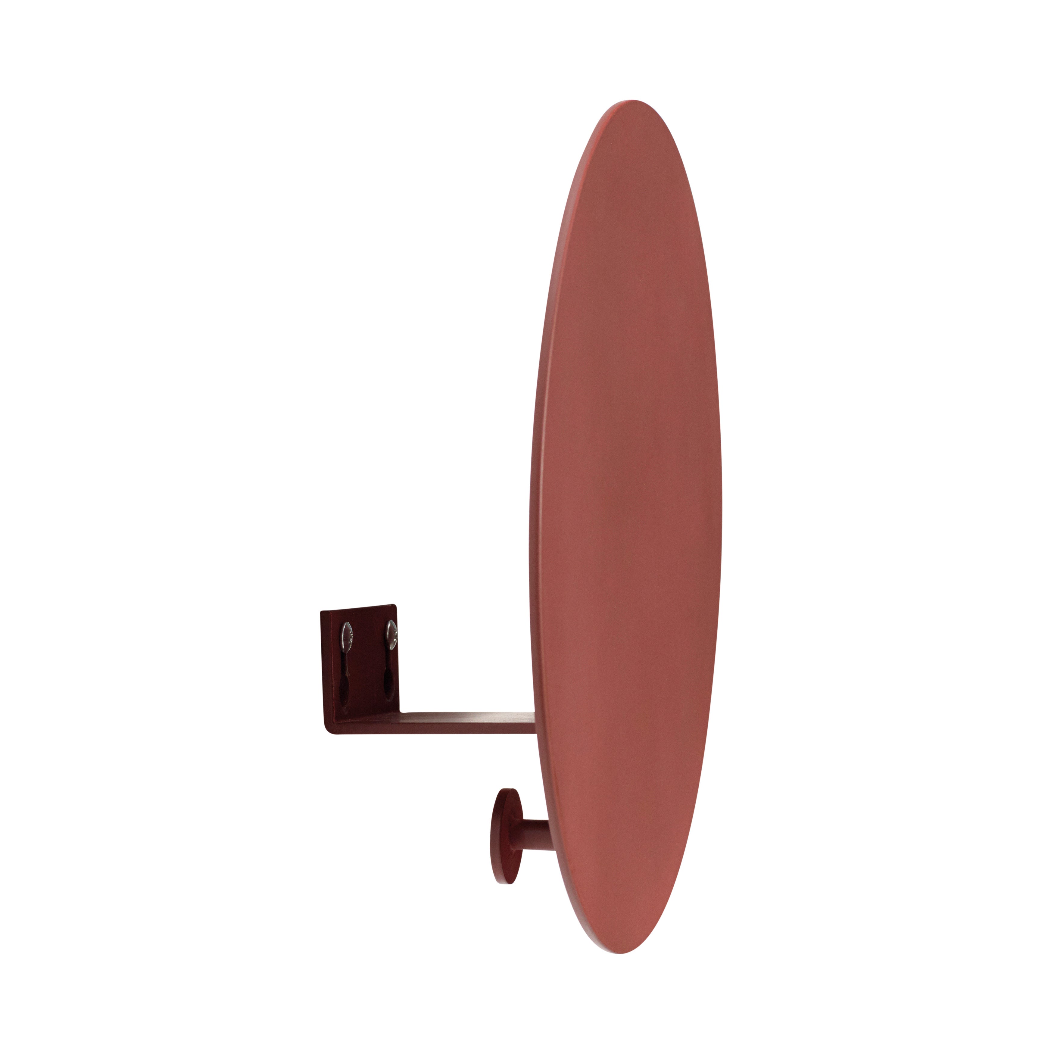 Porta-revistas duplo com gancho Vermelho - ø22x8cm