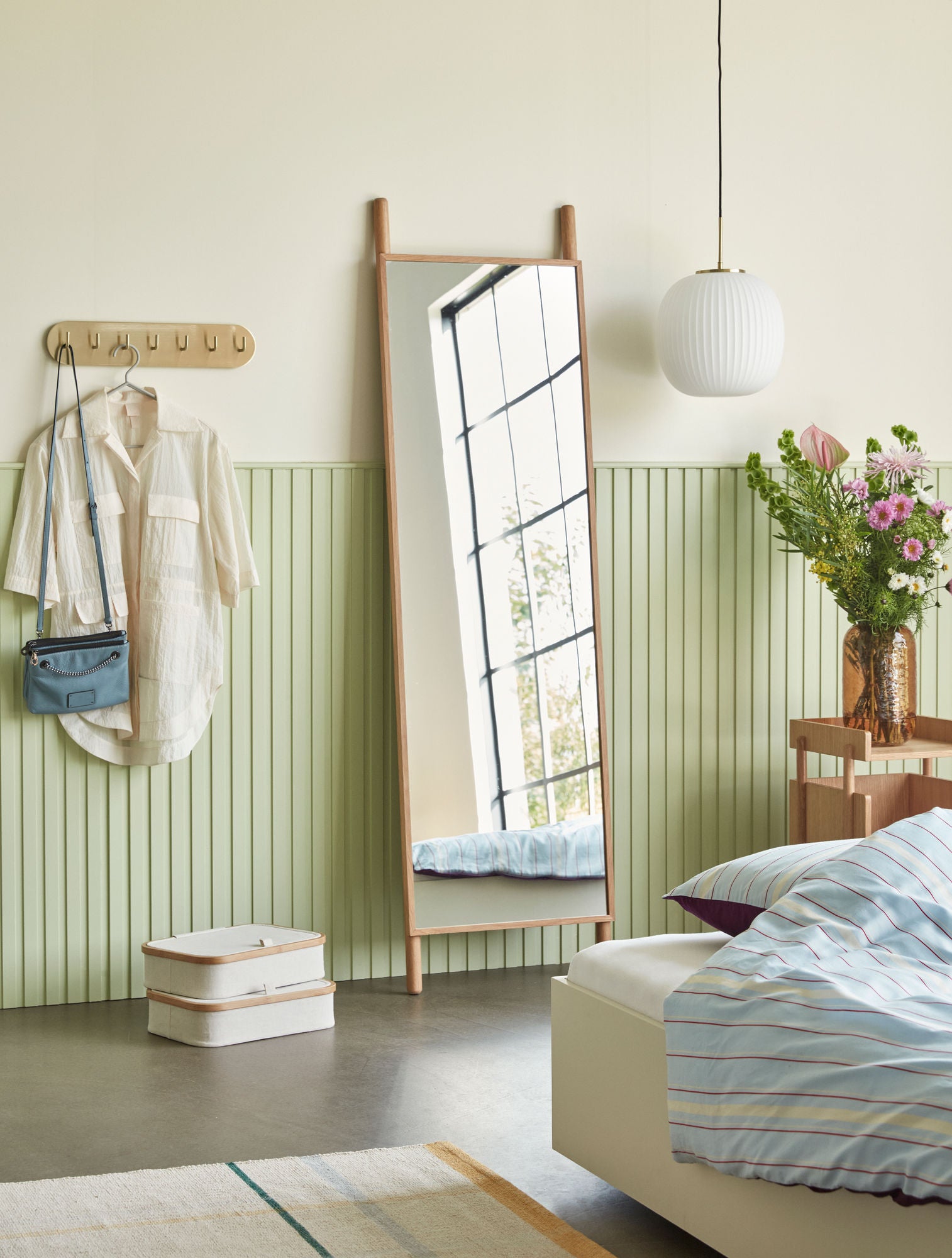 Pingente sereno de Hübsch Ø32 branco