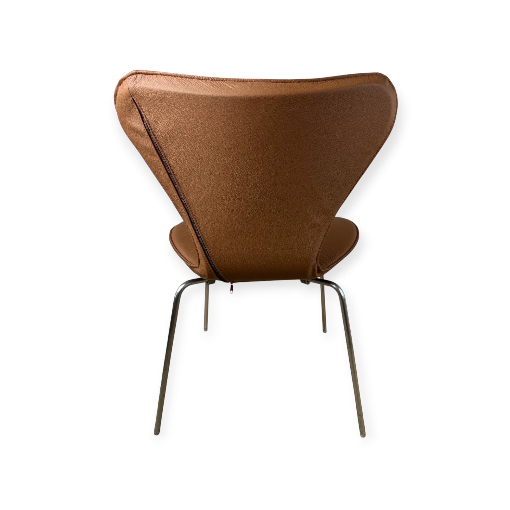 Capa completa para Arne Jacobsen 3107 Cadeira em couro preto