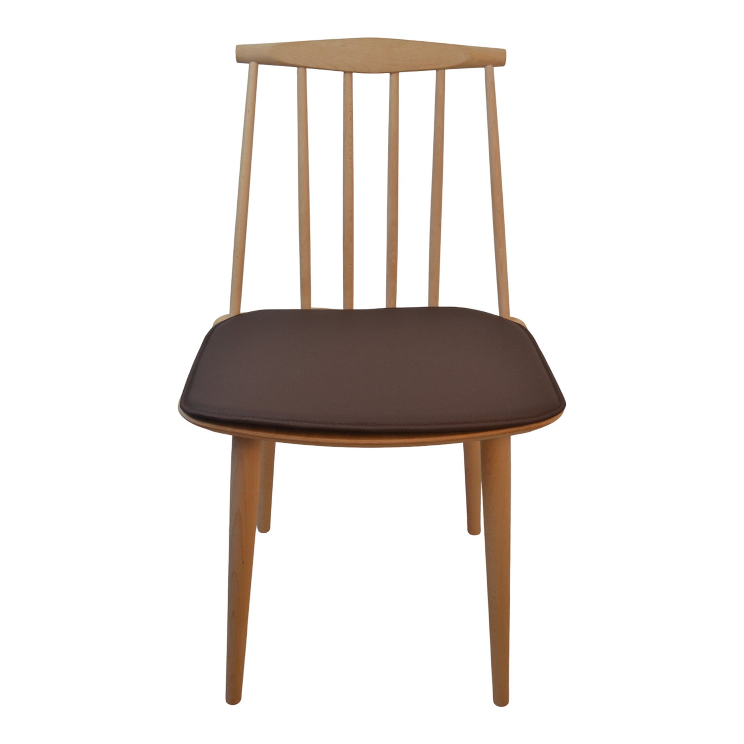 Luxury escura de couro marrom escuro para hay j77 (fdb) cadeira