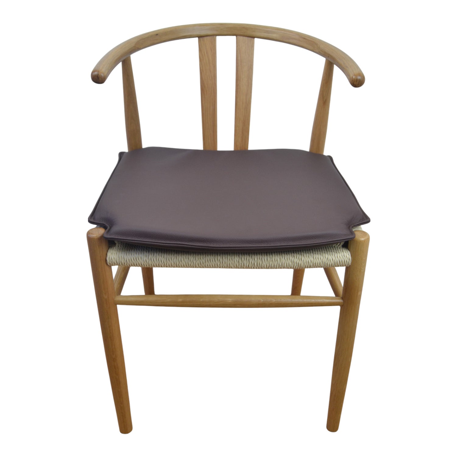 Almofada para Jysk Guderup I - couro marrom escuro