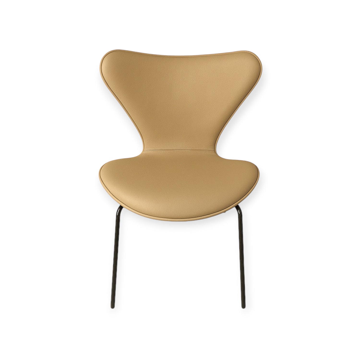Capa completa para cadeira Arne Jacobsen 3107 em couro cor de areia