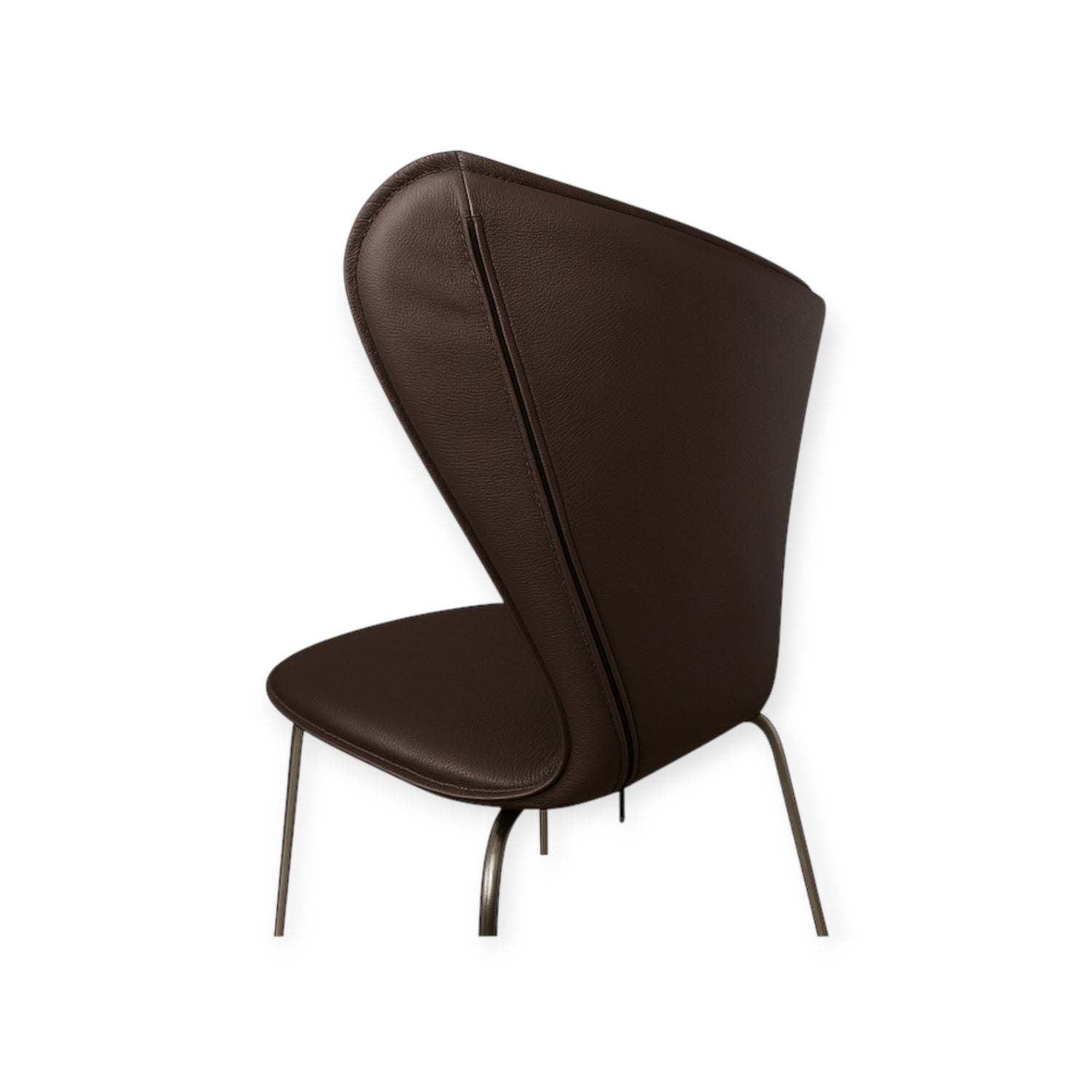 Capa completa para cadeira Arne Jacobsen 3107 em couro marrom escuro
