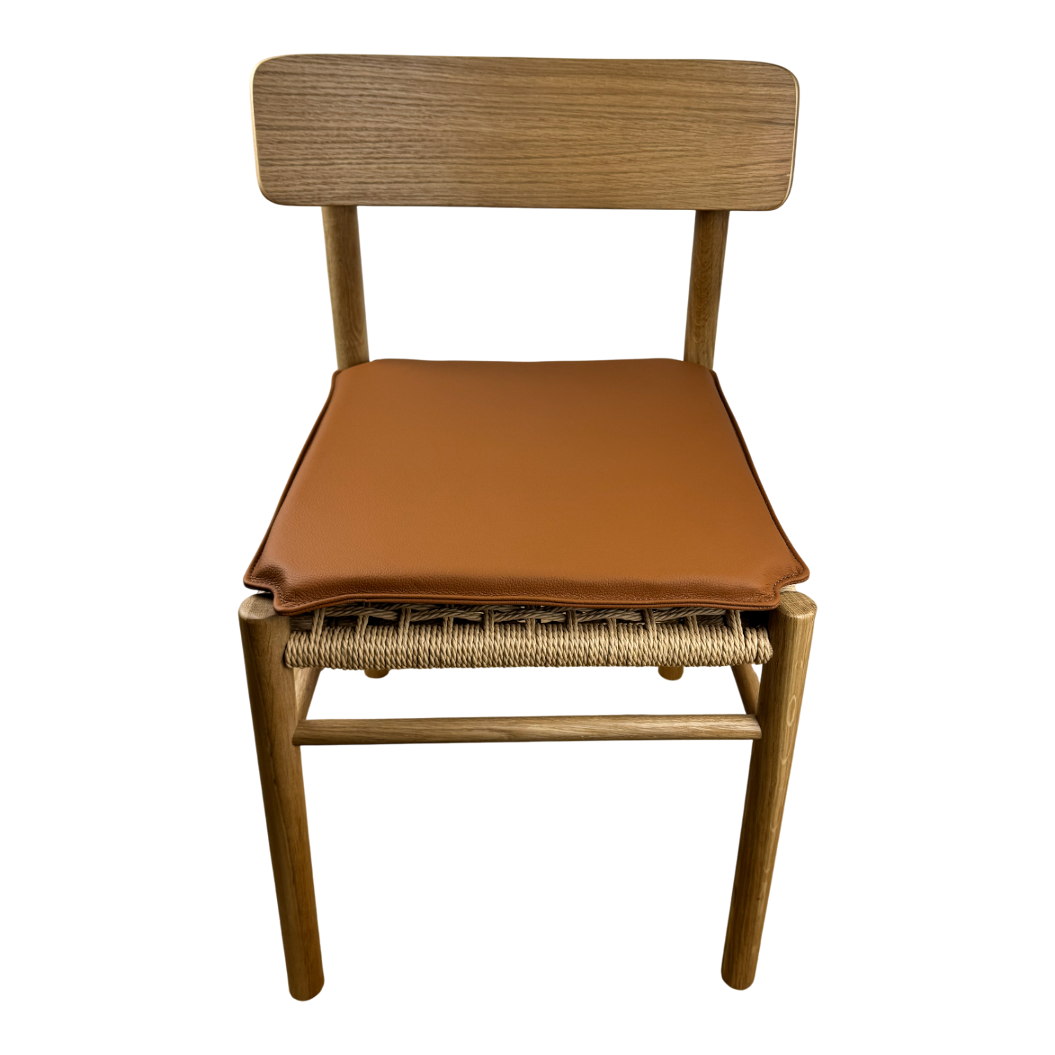 Almofada para Jysk ISLEV em couro conhaque