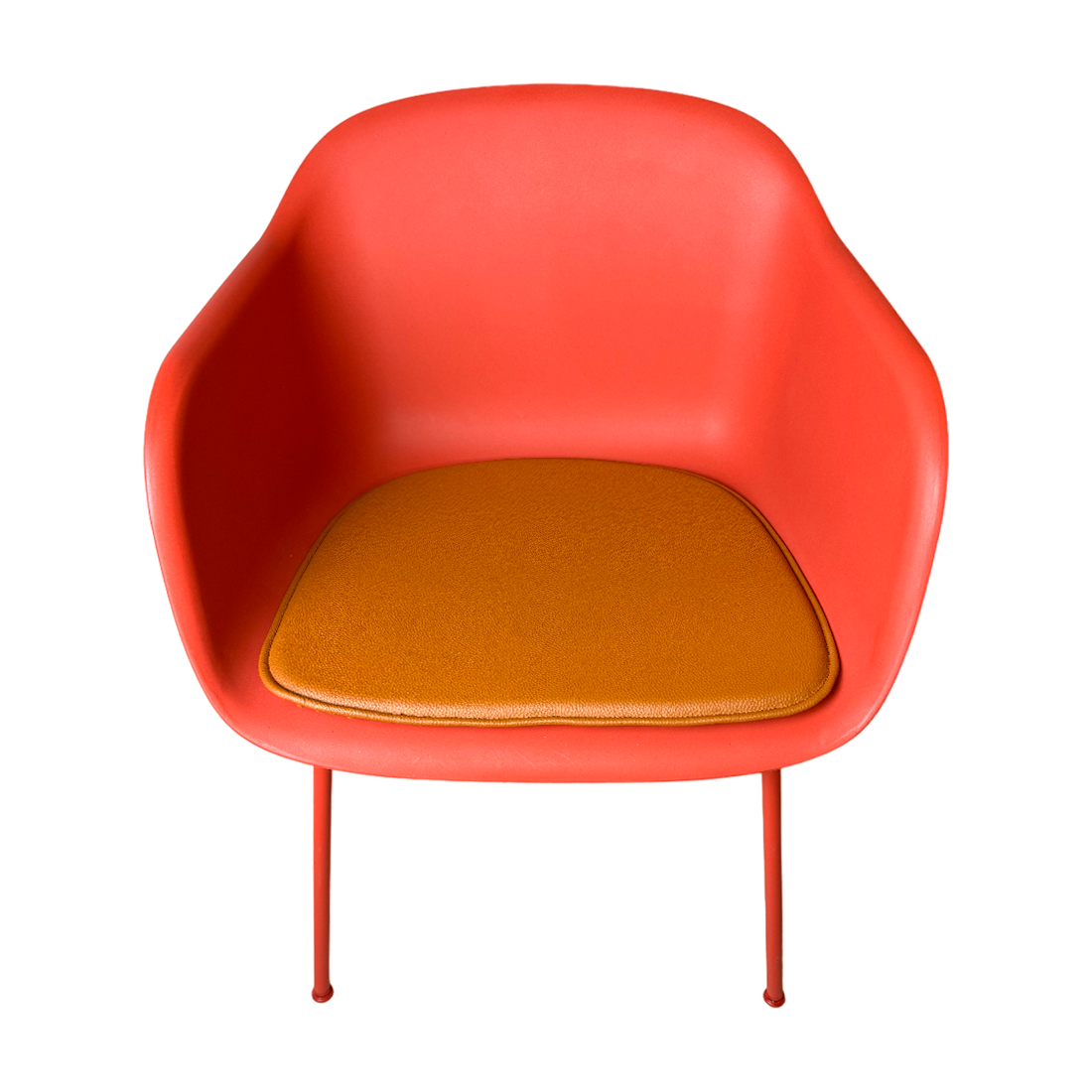 Luksus cognac læderhynde til Muuto Fiber Armchair stolen - Hynder til Muuto Fiber Armchair stolen - DesignGaragen.dk