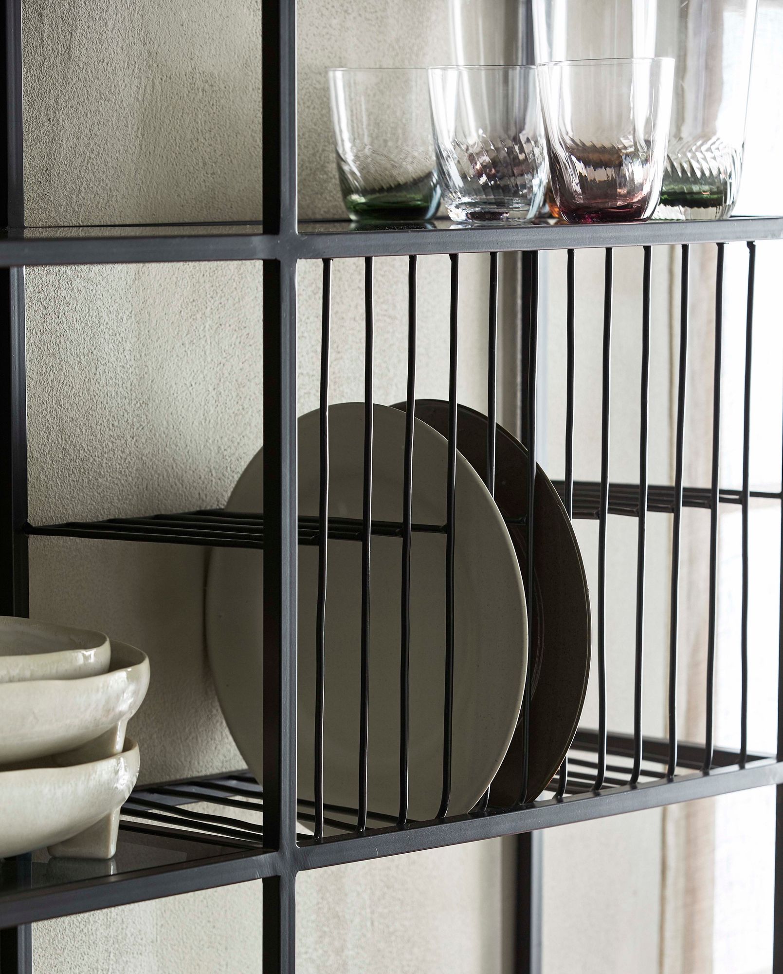 Garo bebendo vidro - H9.5 cm - vidro transparente