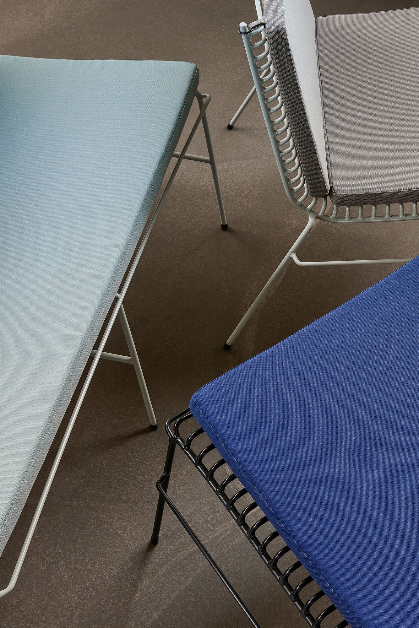 Travesseiro de cordas hübsch duplo azul escuro