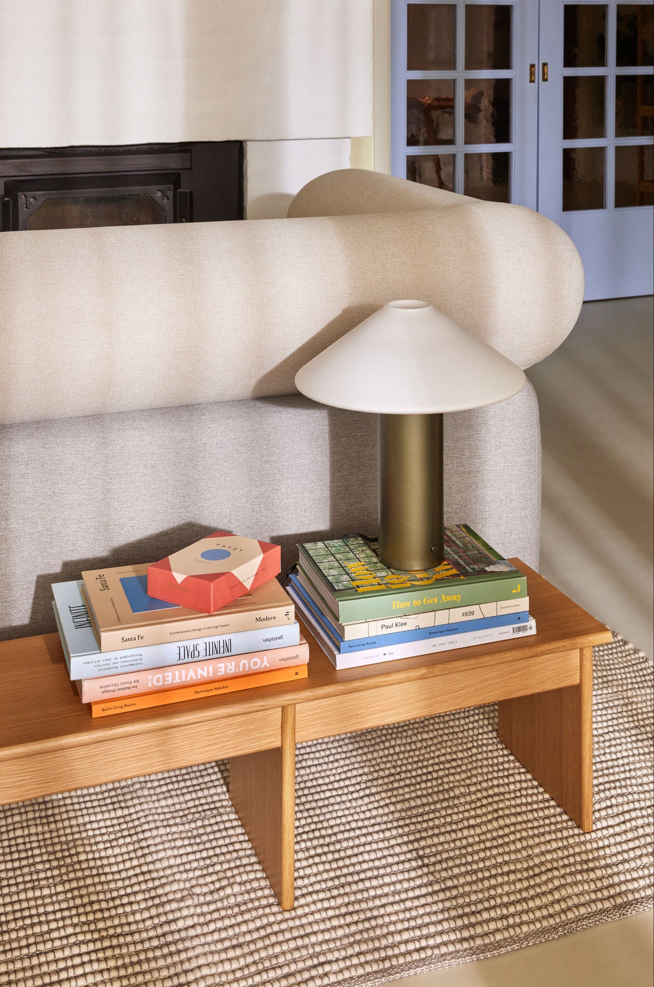 Hübsch Doppio prateleira/planta Nature