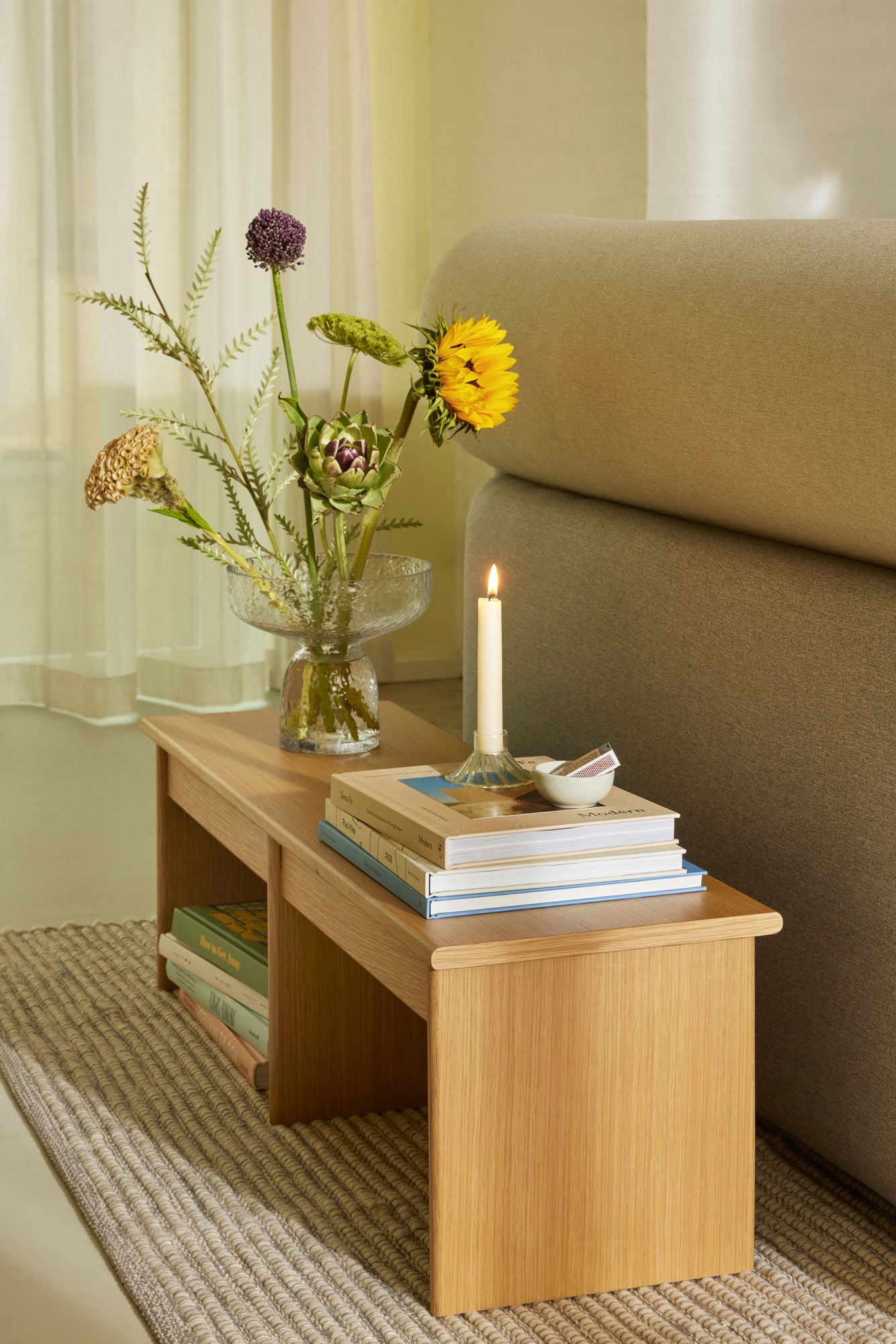 Hübsch Doppio prateleira/planta Nature