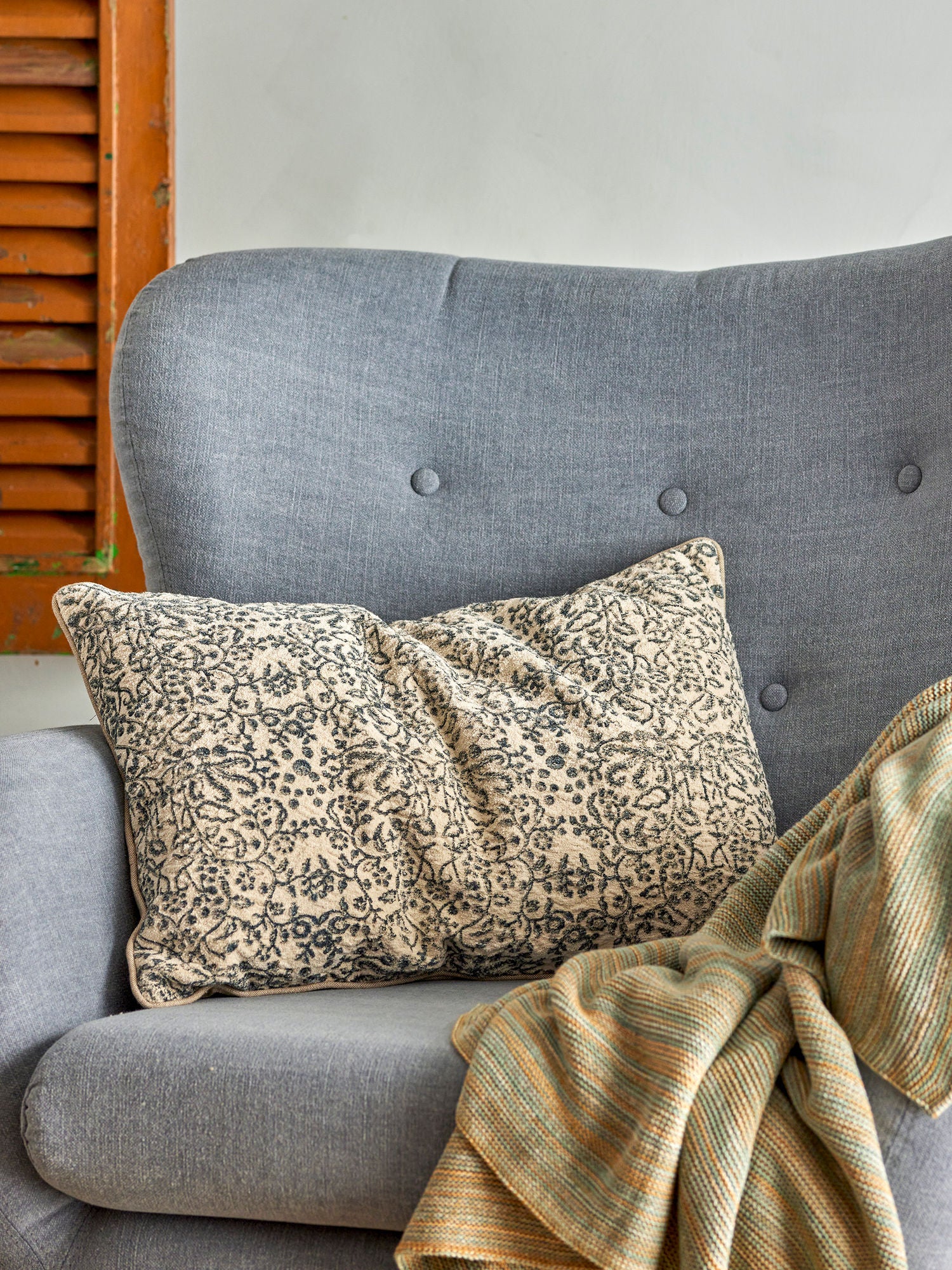Coleção criativa Jesi Cushion, preto, algodão