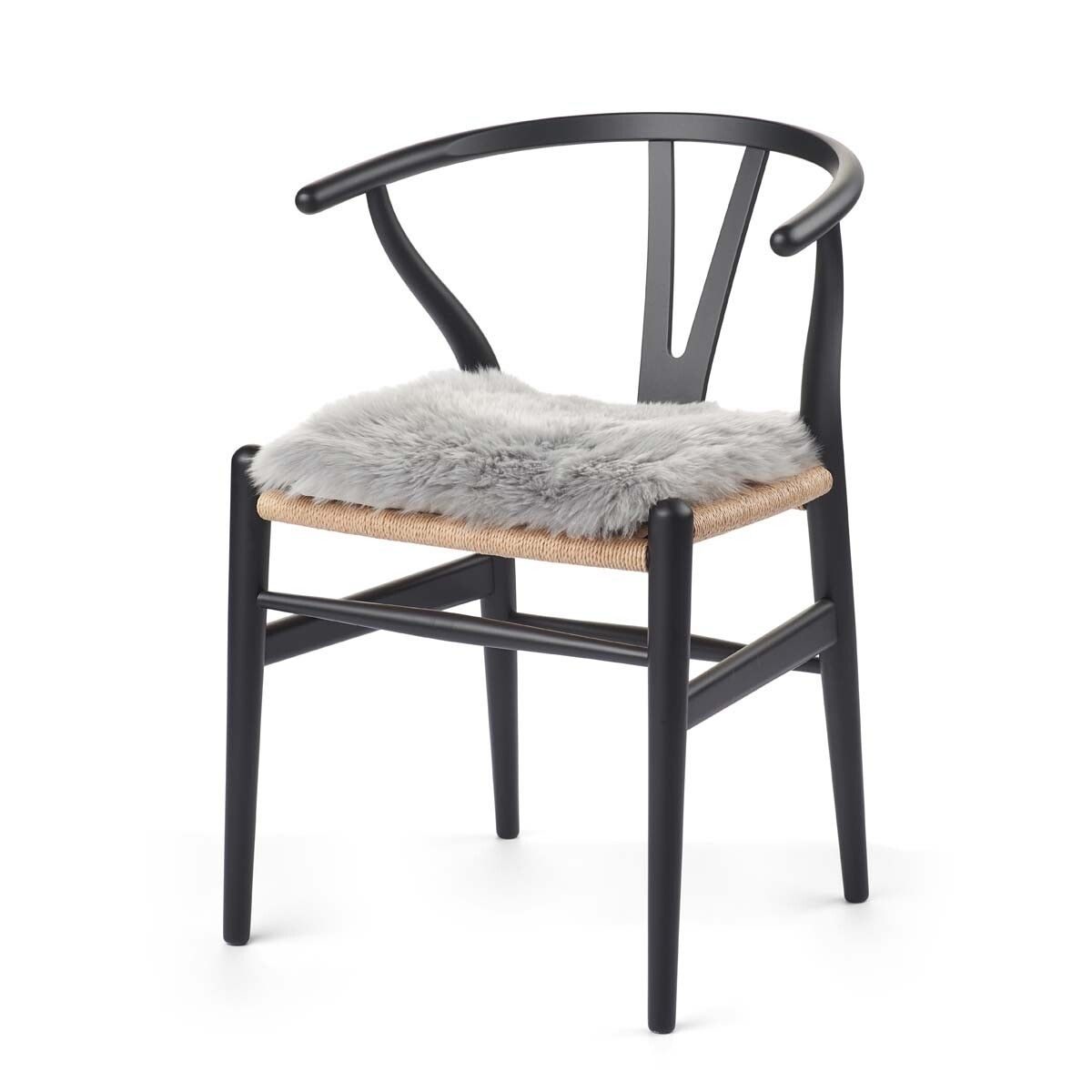 Almofada de assento com enchimento | Cabelos compridos | Nova Zelândia | 37x37cm