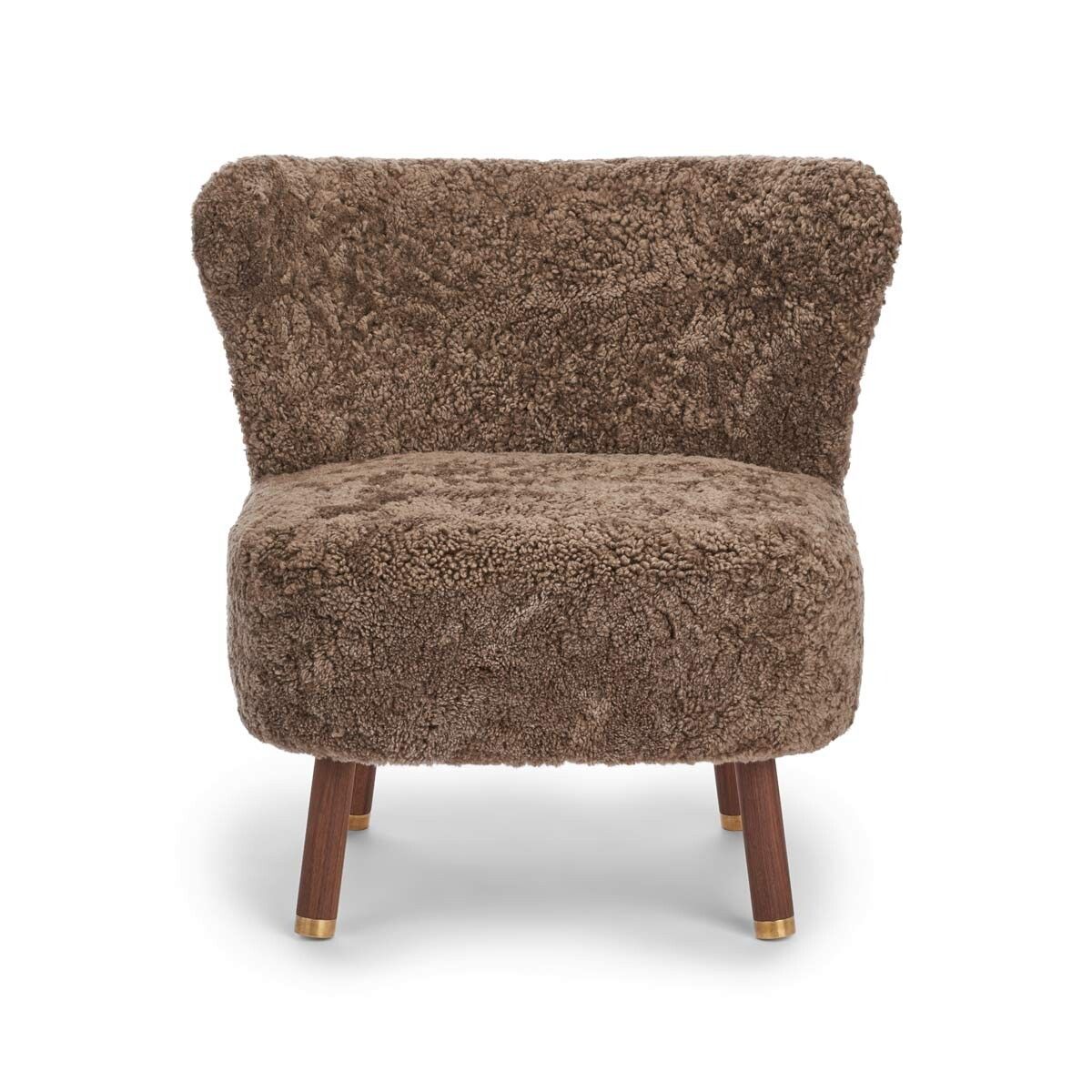 Cadeira de lounge Emil | Brass | Curto -ndado