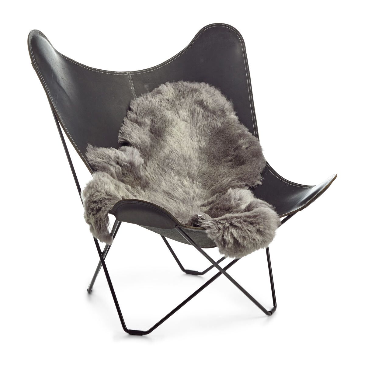 Pele de cordeiro | Pêlo curto | Islândia | 100-120x60cm