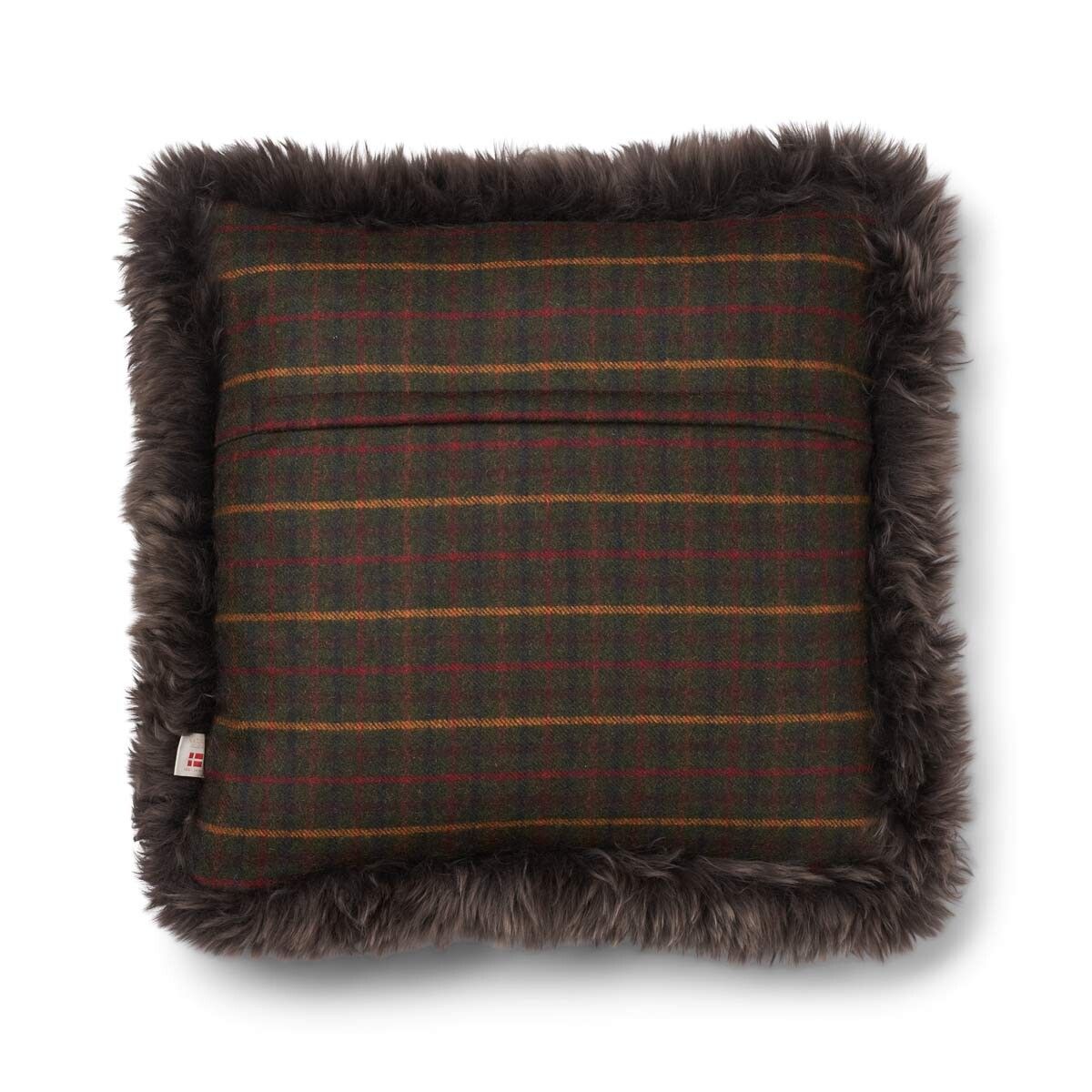 Coleção Verificada | Almofada de lã | Cabelos compridos | Dupla Face | 52x52cm