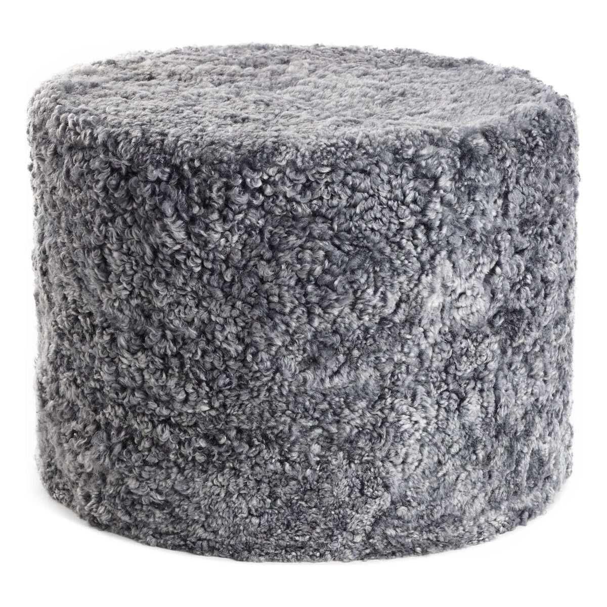 Pufe redondo | Pêlo curto | Nova Zelândia